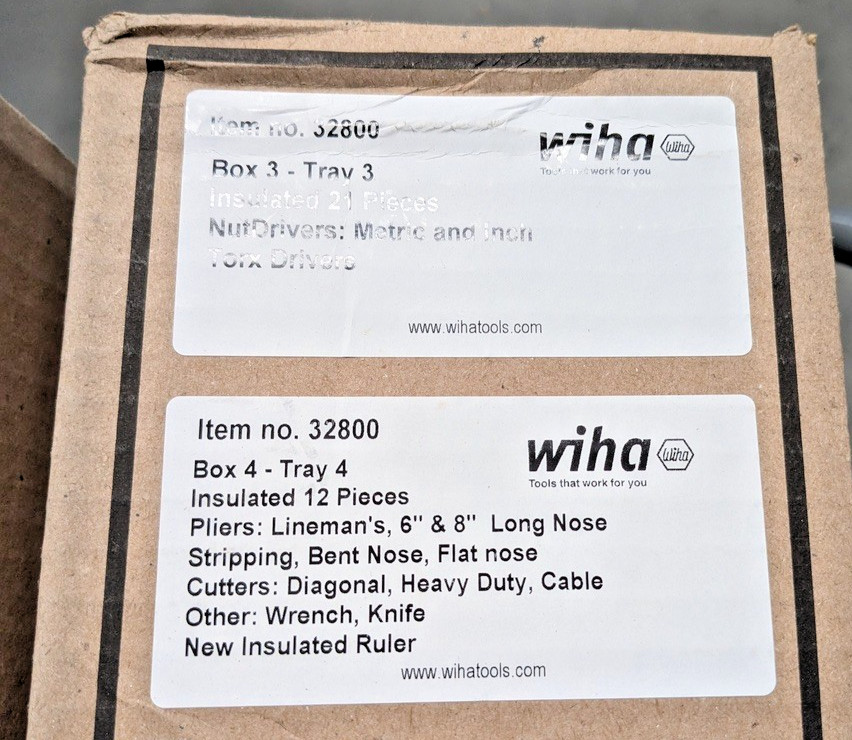 Wiha Tools 93 Insulated Master Tool Set w/ Rolling Tool Case 32801 INCOMPLETE