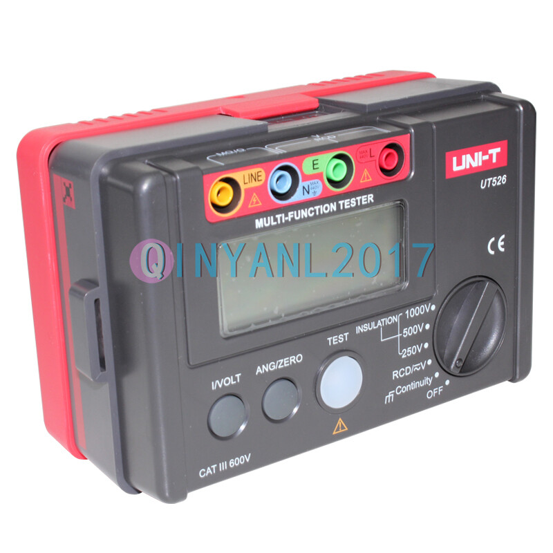 UT526 UNI-T Electrical Insulation Tester1000V 500MΩ RCD Test Continuity VAC/DC
