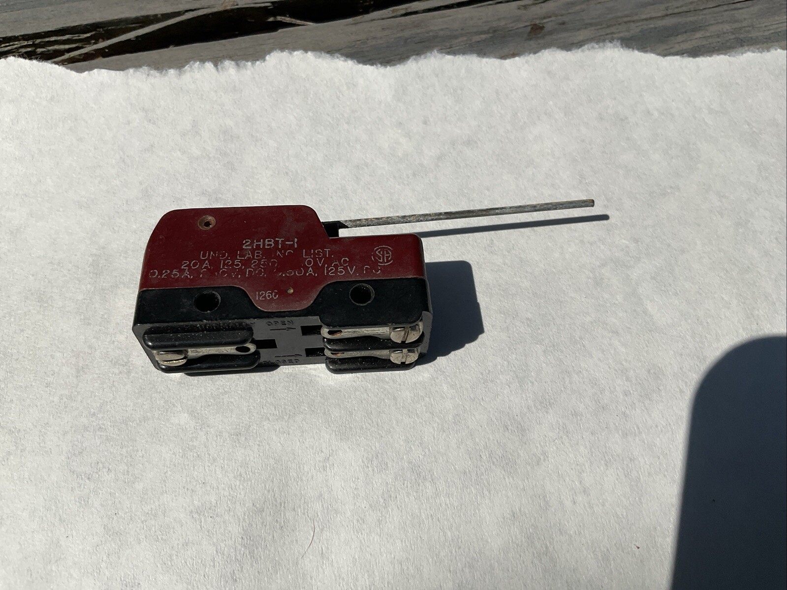 Unimax 2Hbt-1 Switch Microswitch NOS