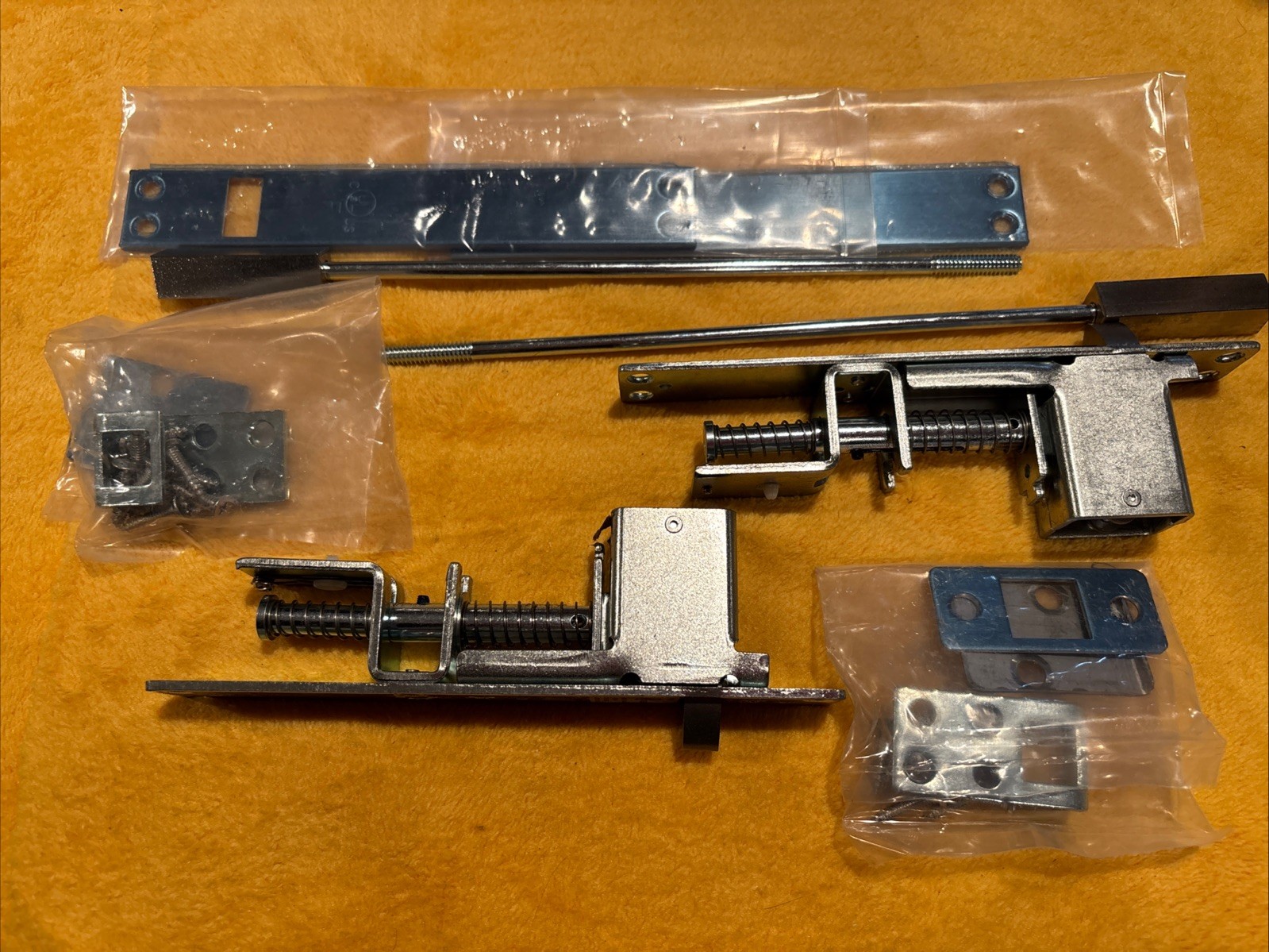 Rockwood 2842 Automatic Flush Bolt Set for Metal Doors Satin Stainless
