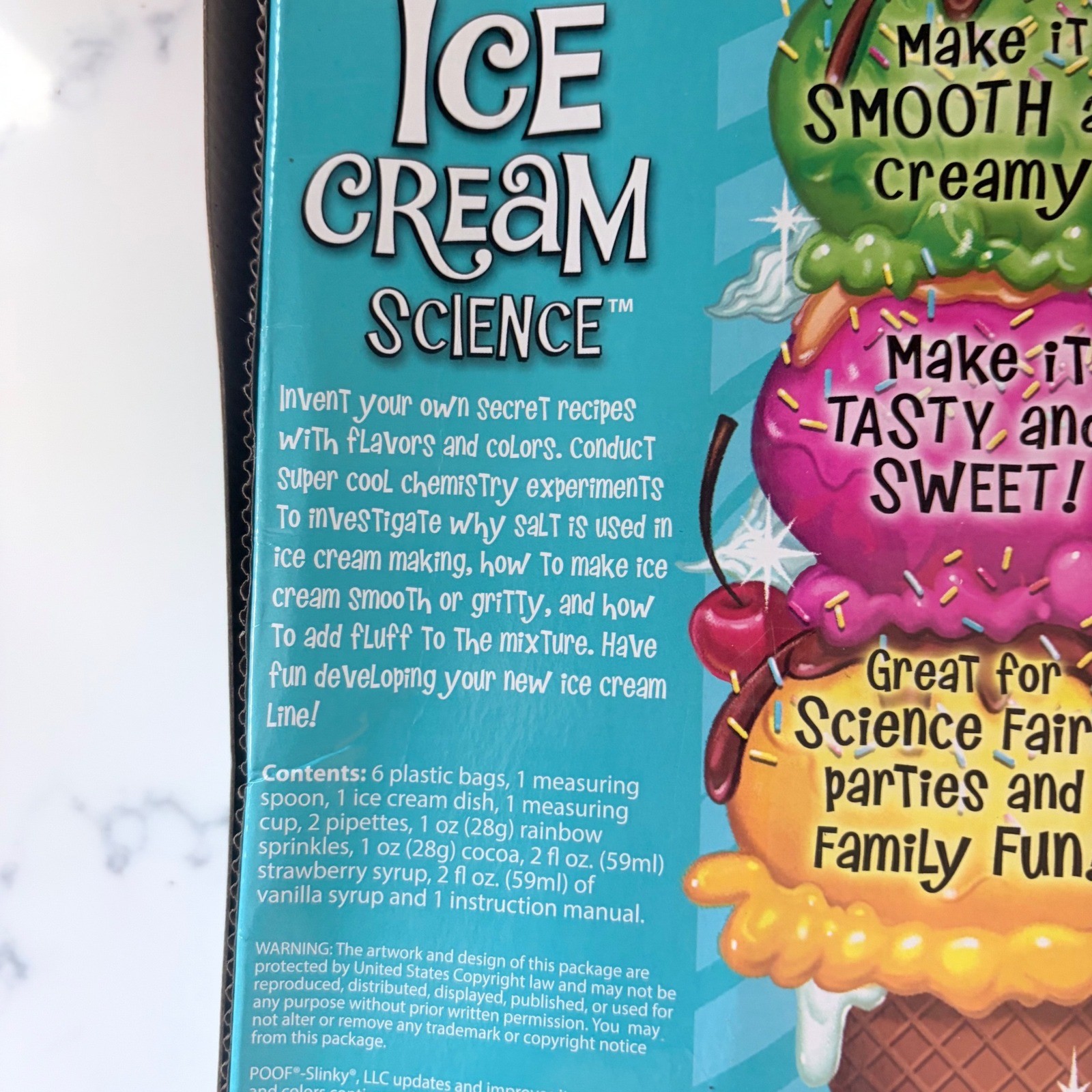 Scientific Explorer Ice Cream Science DIY Kit Educational STEM Activity Set 8+
