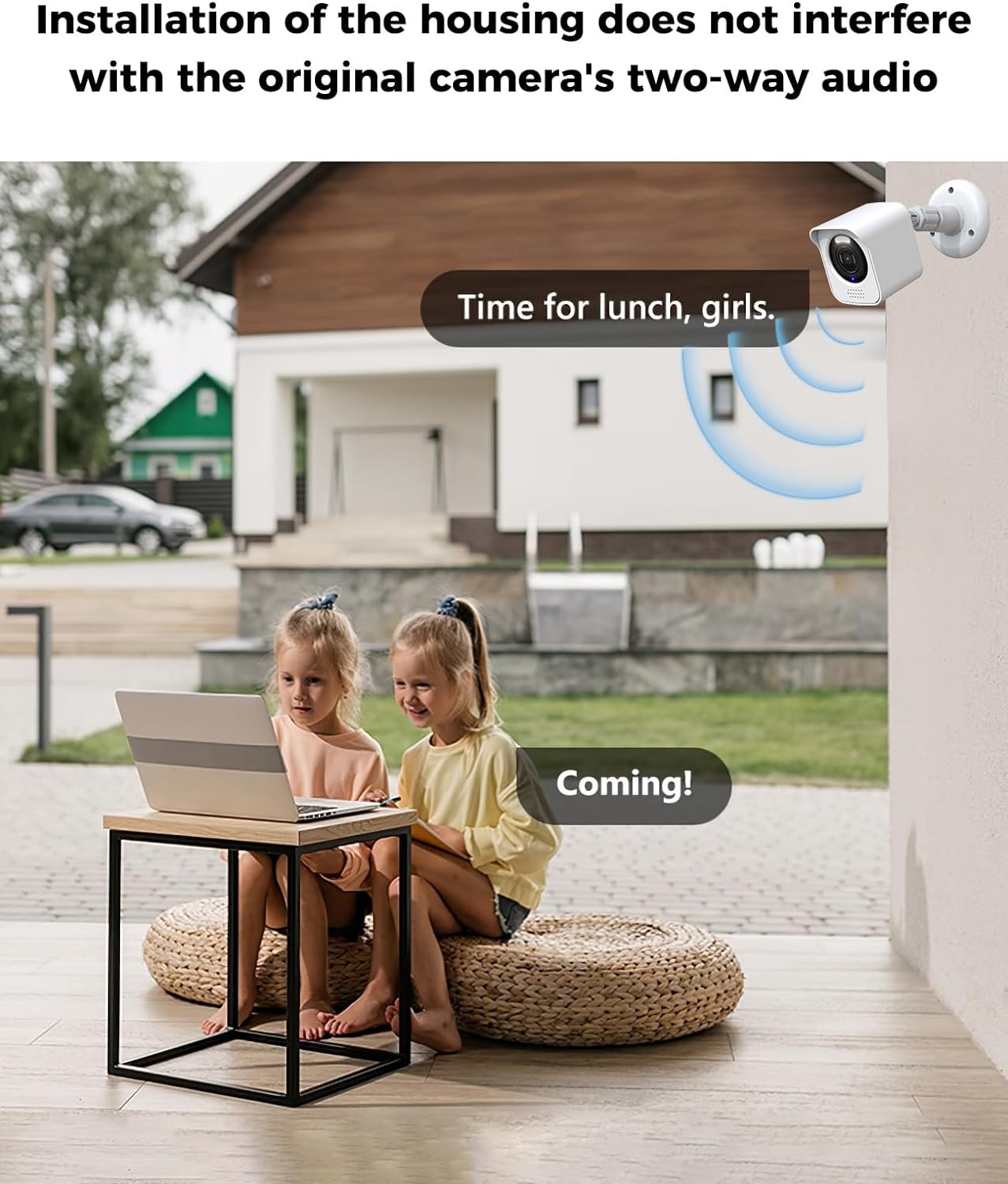 All-New Wyze Cam V4 Camera Surveillance Mount, Compatible with white