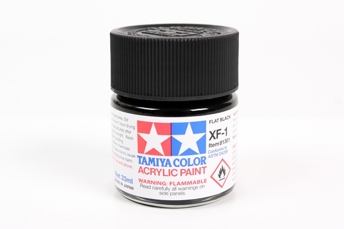 Tamiya Acrylic Paint Series X-1 to X-35 and XF-1 to XF-93