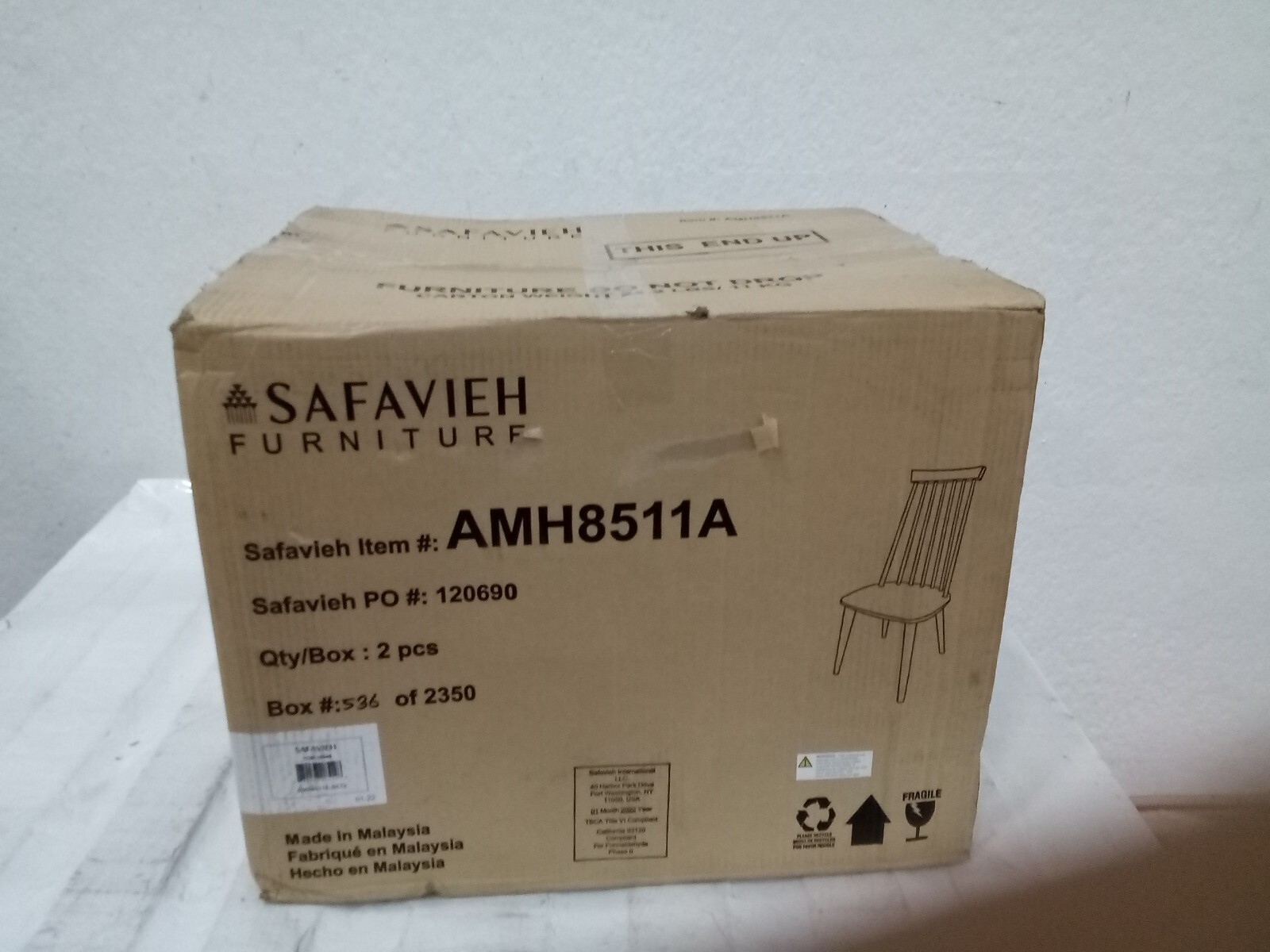Safavieh BURRIS SIDE CHAIR, Reduced Price 2172712228 AMH8511A-SET2