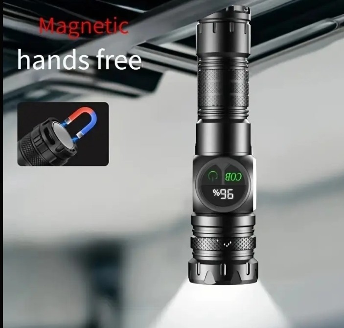 Flashlight High Lumen Rechargeable, 1000000 High Lumen With CASE Type C Charging