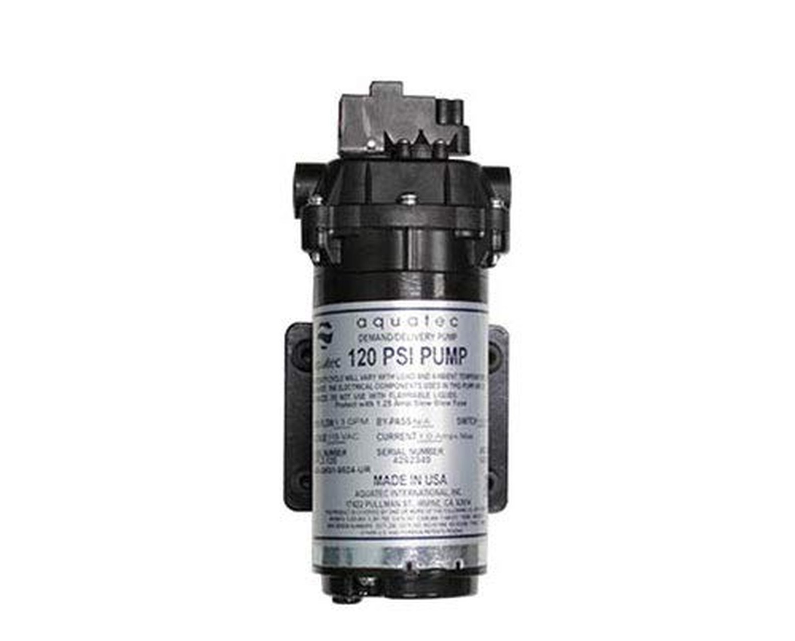 AQUATEC 120 PSI 115V Carpet Cleaning Extractor Pump Mytee Sandia EDIC