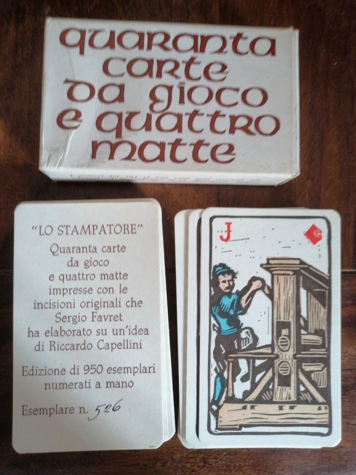 The 40 Playing Card Printer