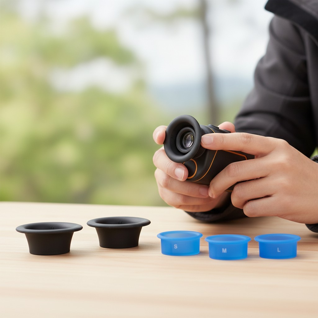 Universal Golf Rangefinder Eyecups - Silicone Eyepiece Set with Eye Protection