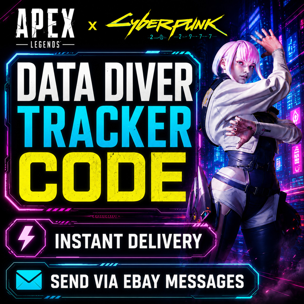 APEX Legends x Cyberpunk 2077 Data Diver Tracker Code - INSTANT