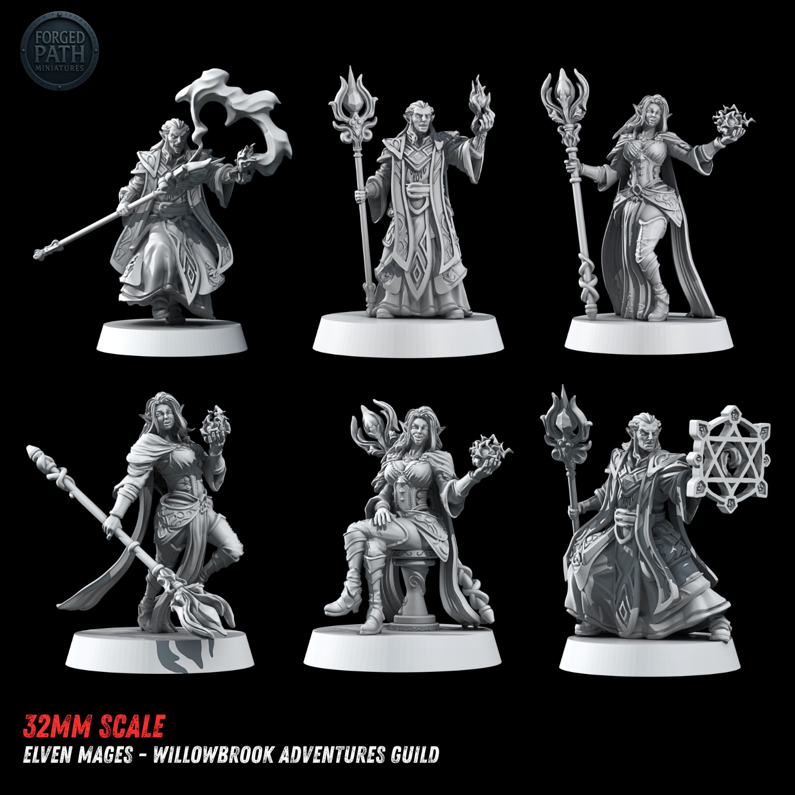 Dungeons & Dragons Playable Character - Female Male Elf - Mage, Sorcerer