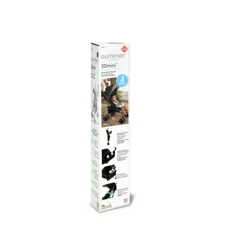 Ingenuity 3Dmini Lightweight Umbrella Convenience Stroller, Gray