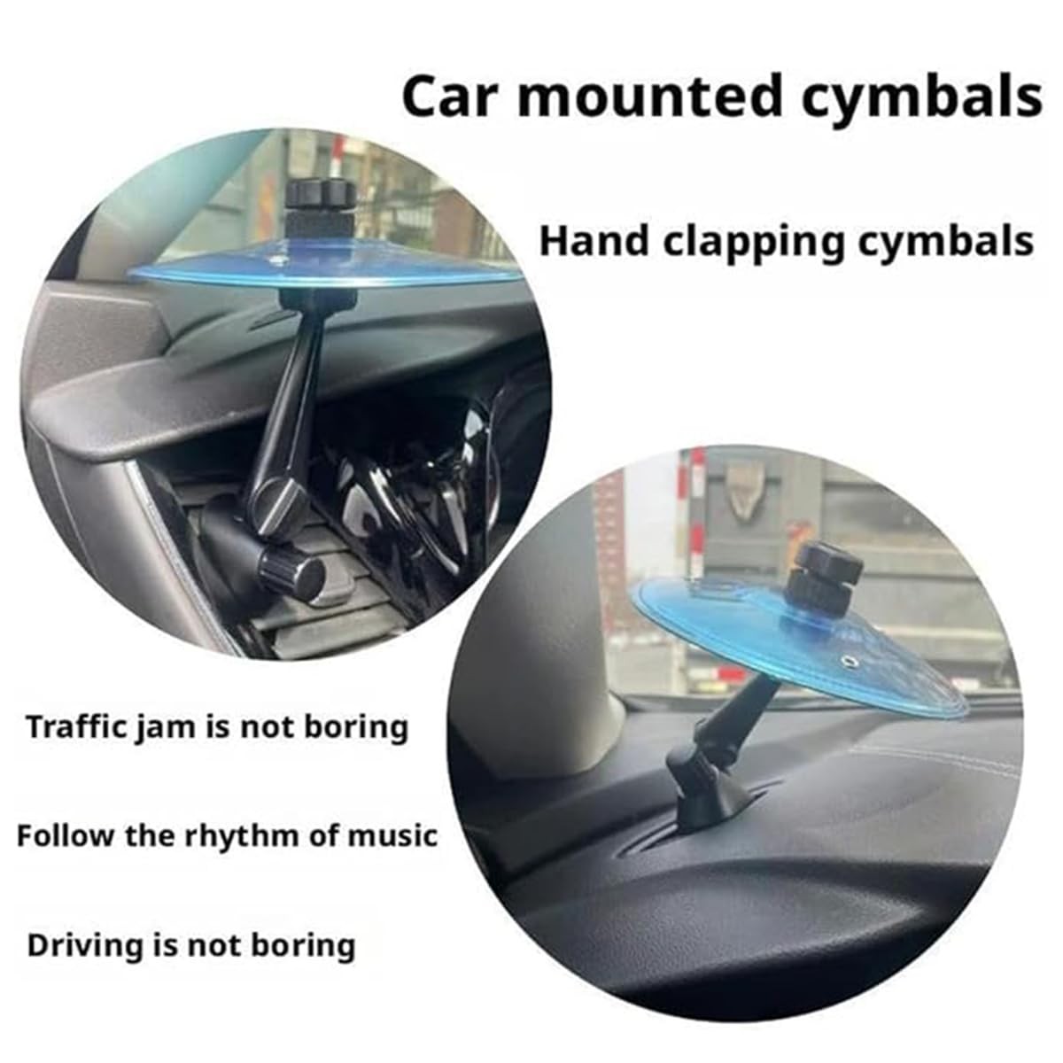 CDSHDZZ Car Cymbal GoldenandSilver 2pcs