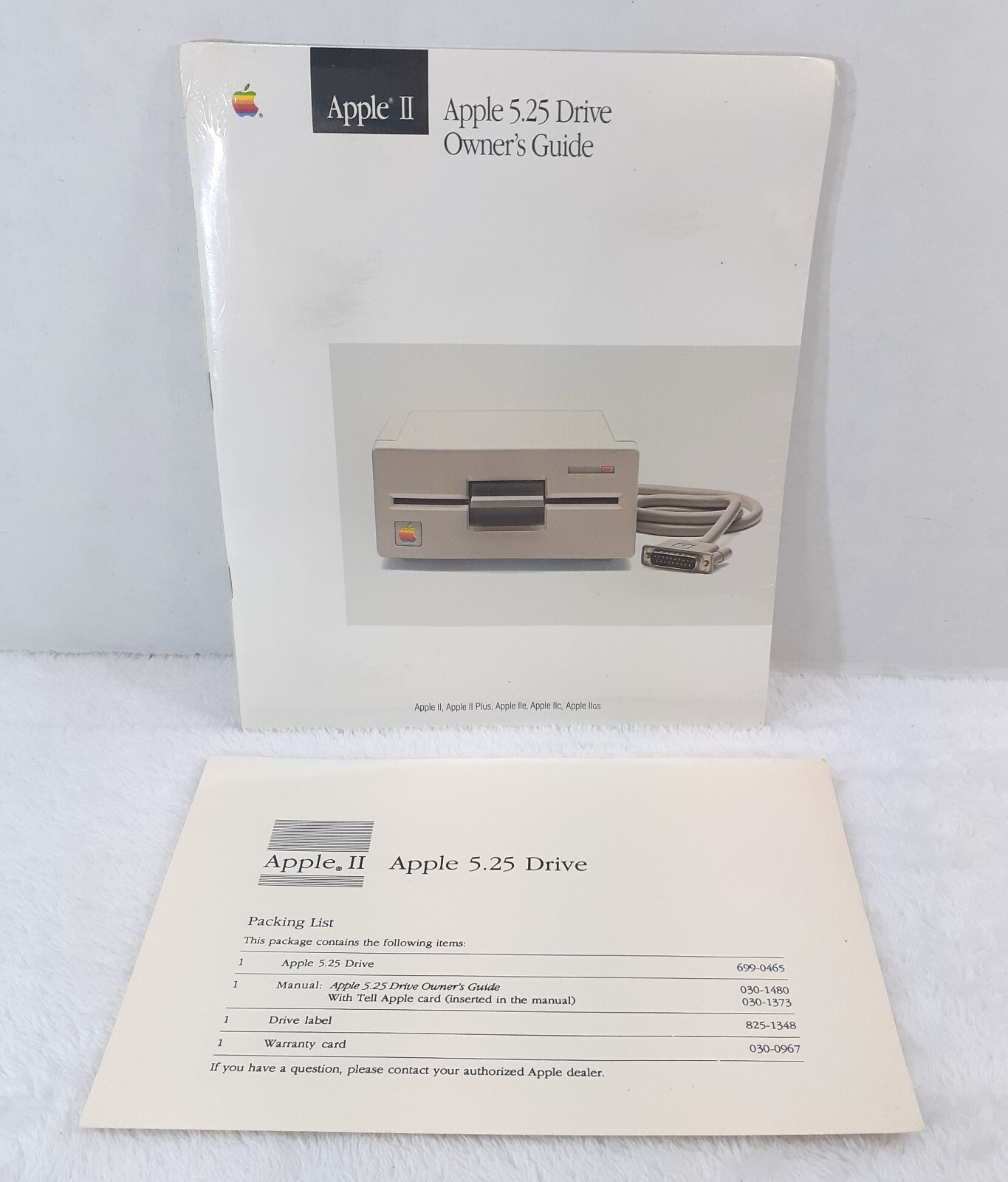 Apple 5.25 Drive Owners Guide II II Plus IIC IIGS 030-1480-A Macintosh  Sealed