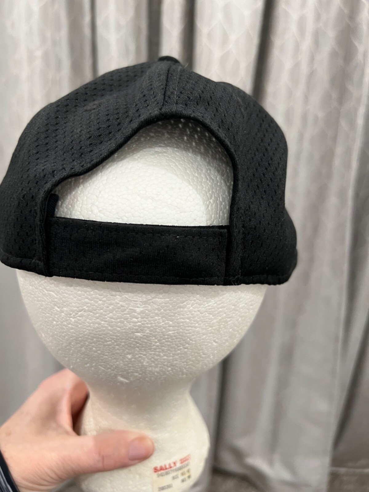 Maxwell Logo Black Knit Mesh Hat Cap White Embroidered MAXWELL letters logo