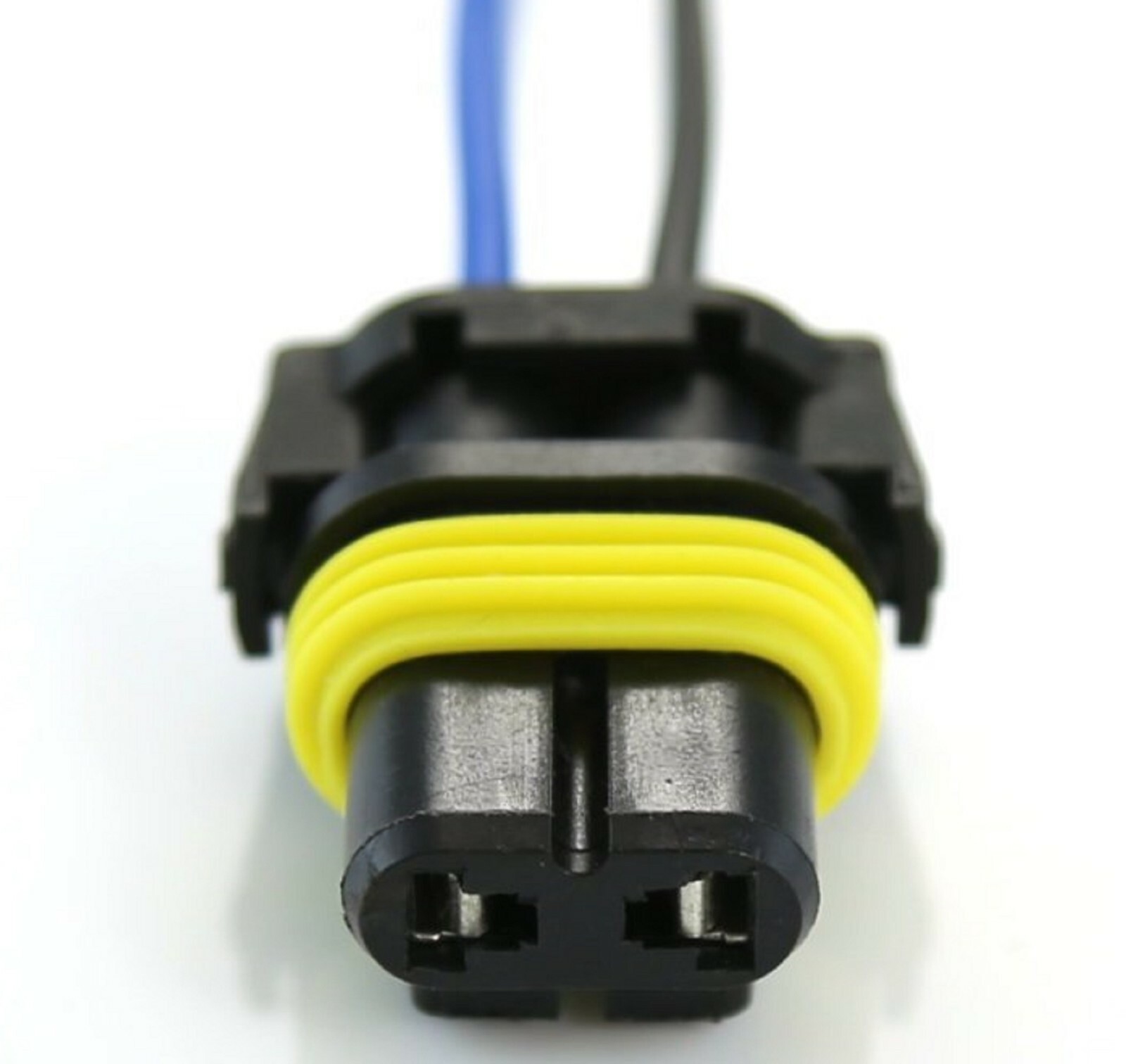 Wire Pigtail Female P 9006 HB4 Two Harness Head Light Low Beam Plug Socket Bulb