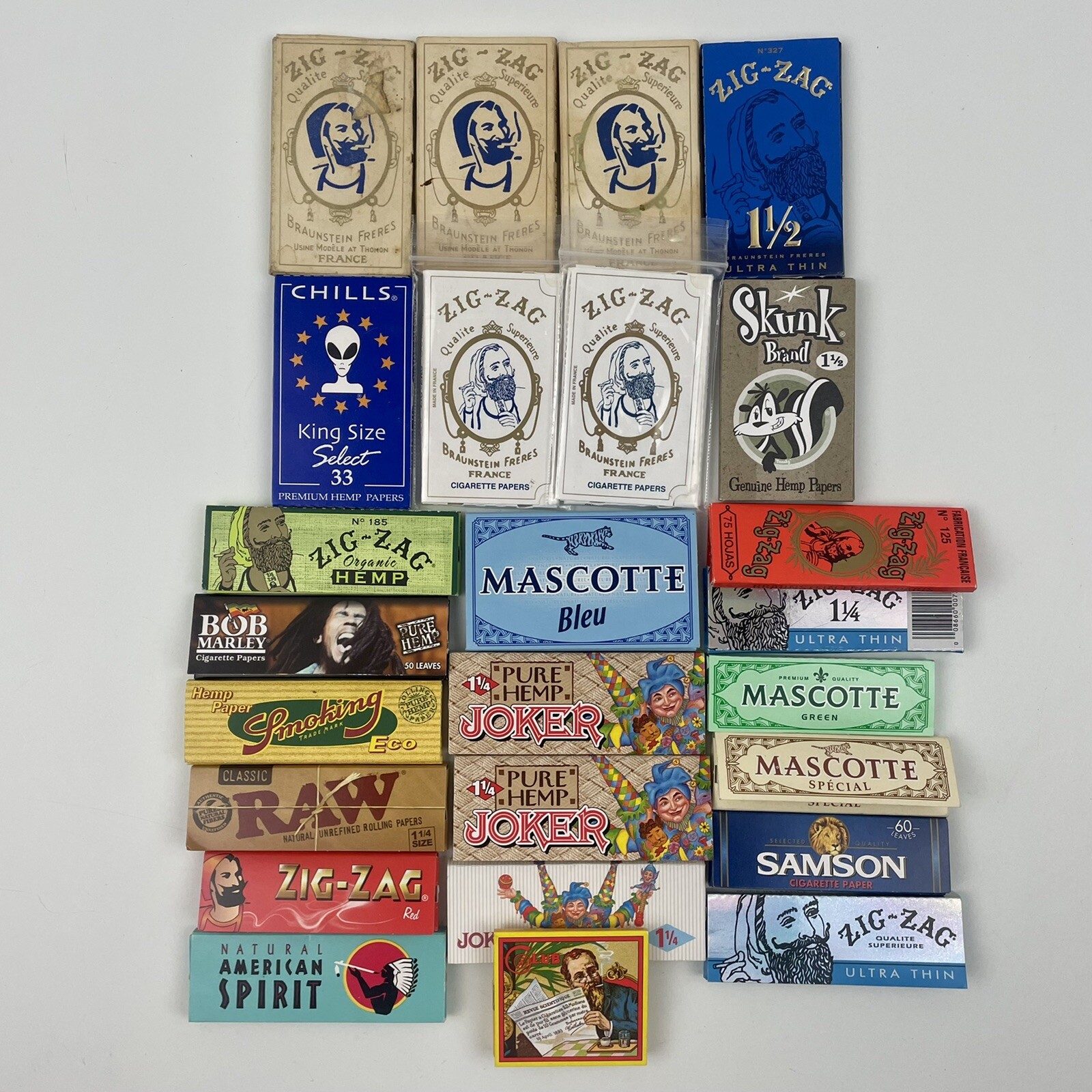 Mixed Lot Of 25 Cigarette Rolling Papers