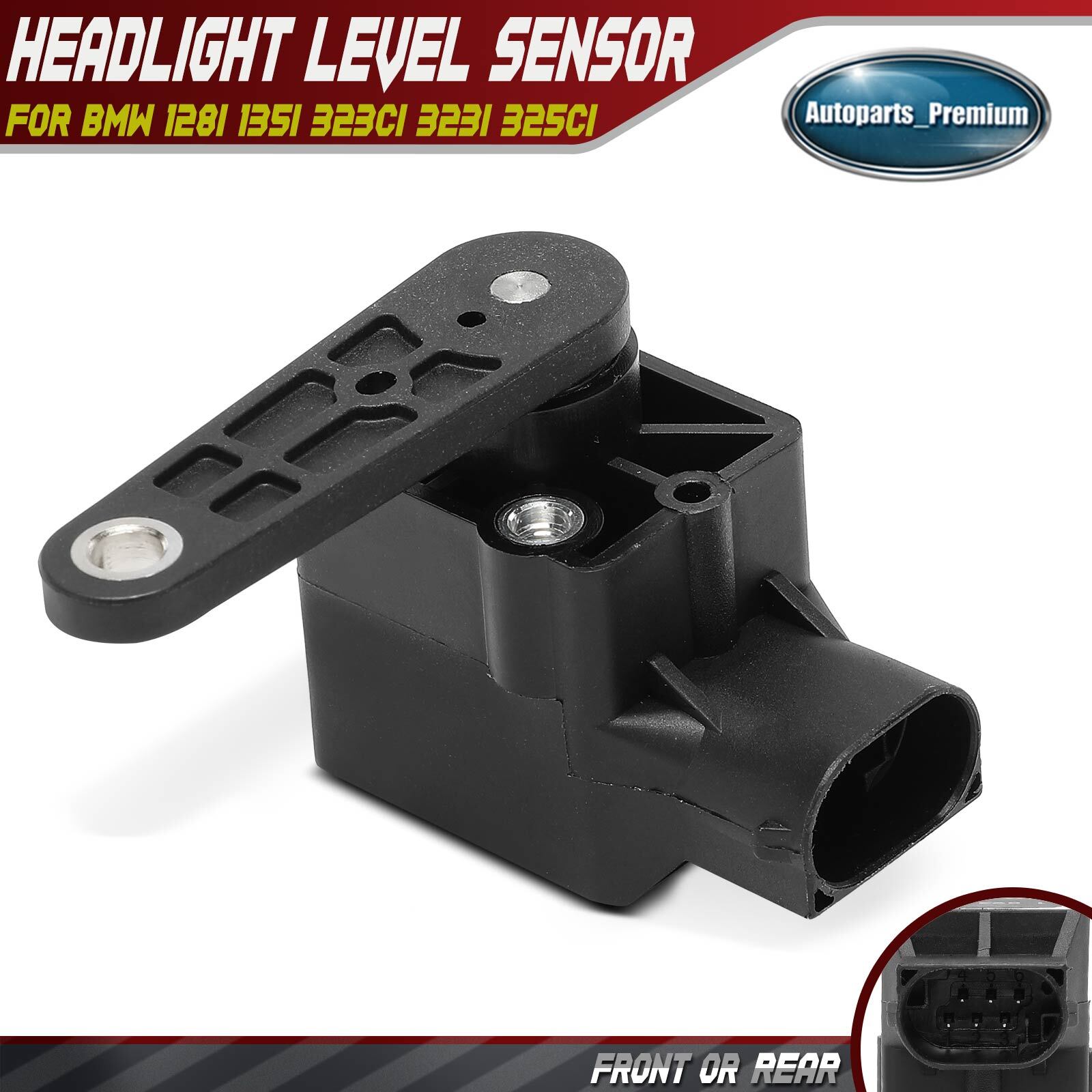 Ride Height Level Sensor w/ 6-pin for BMW 128i 135i 323Ci 323i 325Ci 760i X5 Z4