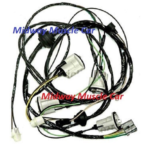 rear body tail light wiring harness 71 72 Chevy Chevelle Malibu SS Chevrolet