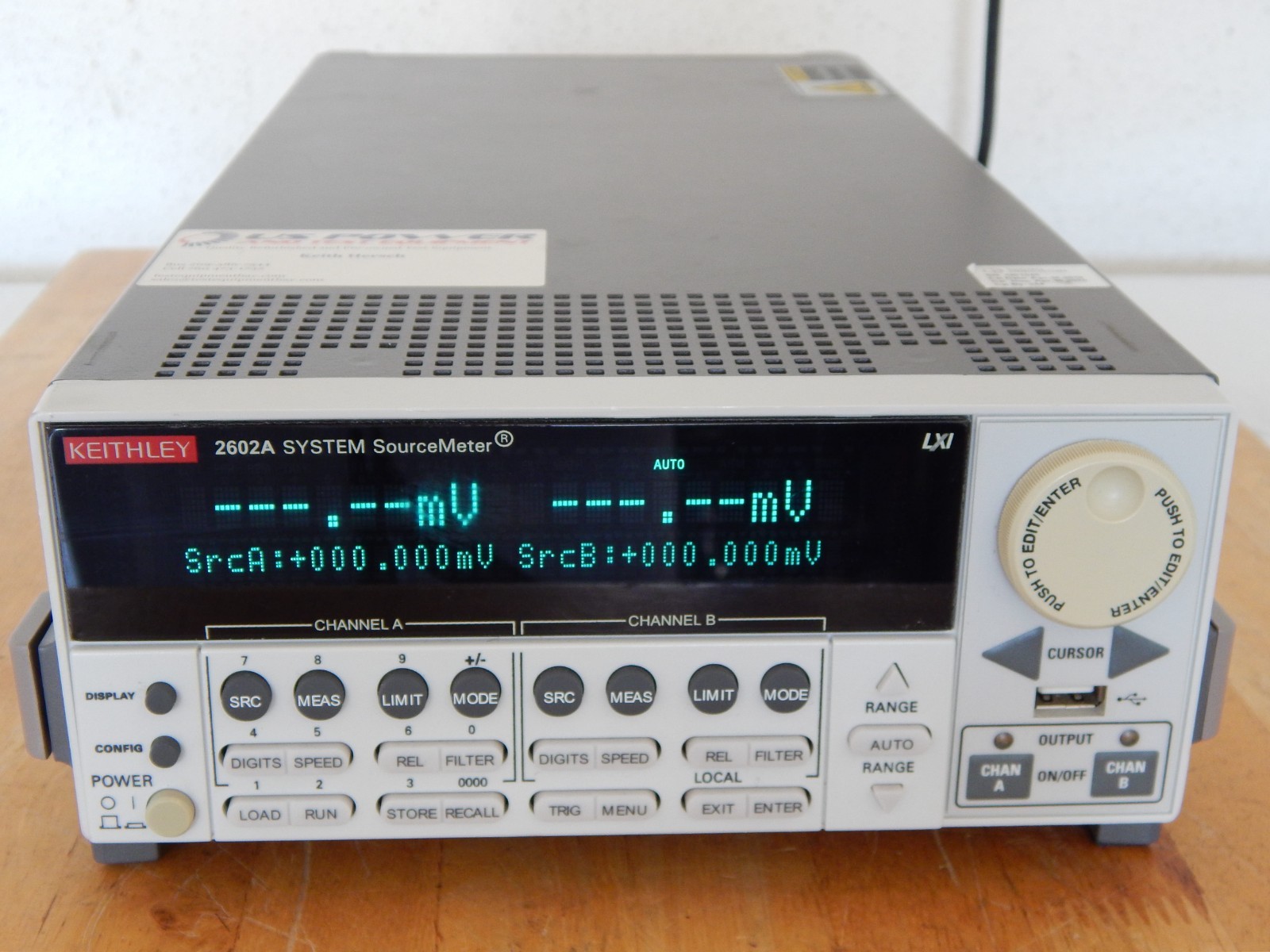 Keithley 2602A SYSTEM SourceMeter 2 Channel SMU Source Measure
