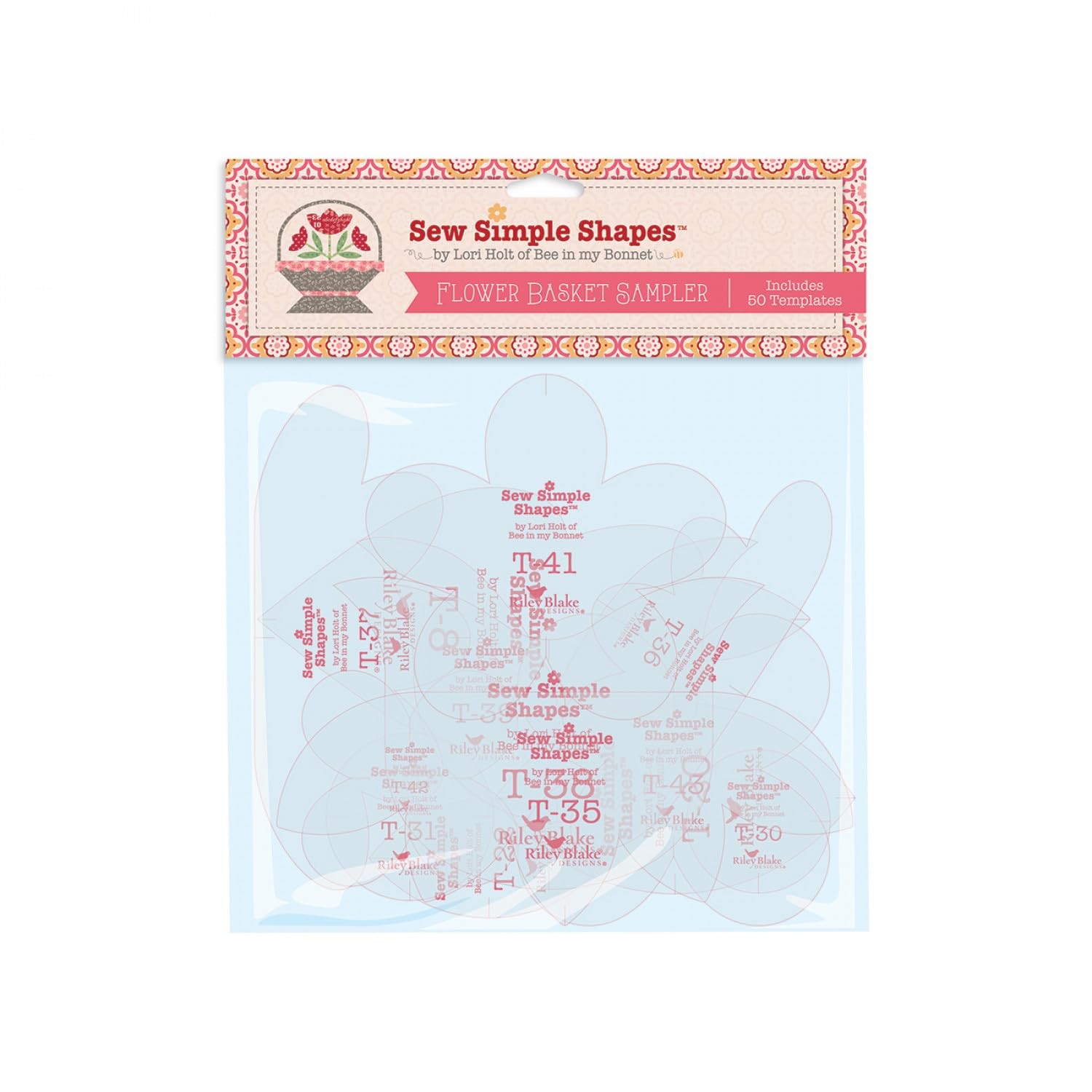 Flower Basket Sampler - Sew Simple Shapes, Includes 50 Templates, Flower Bask...