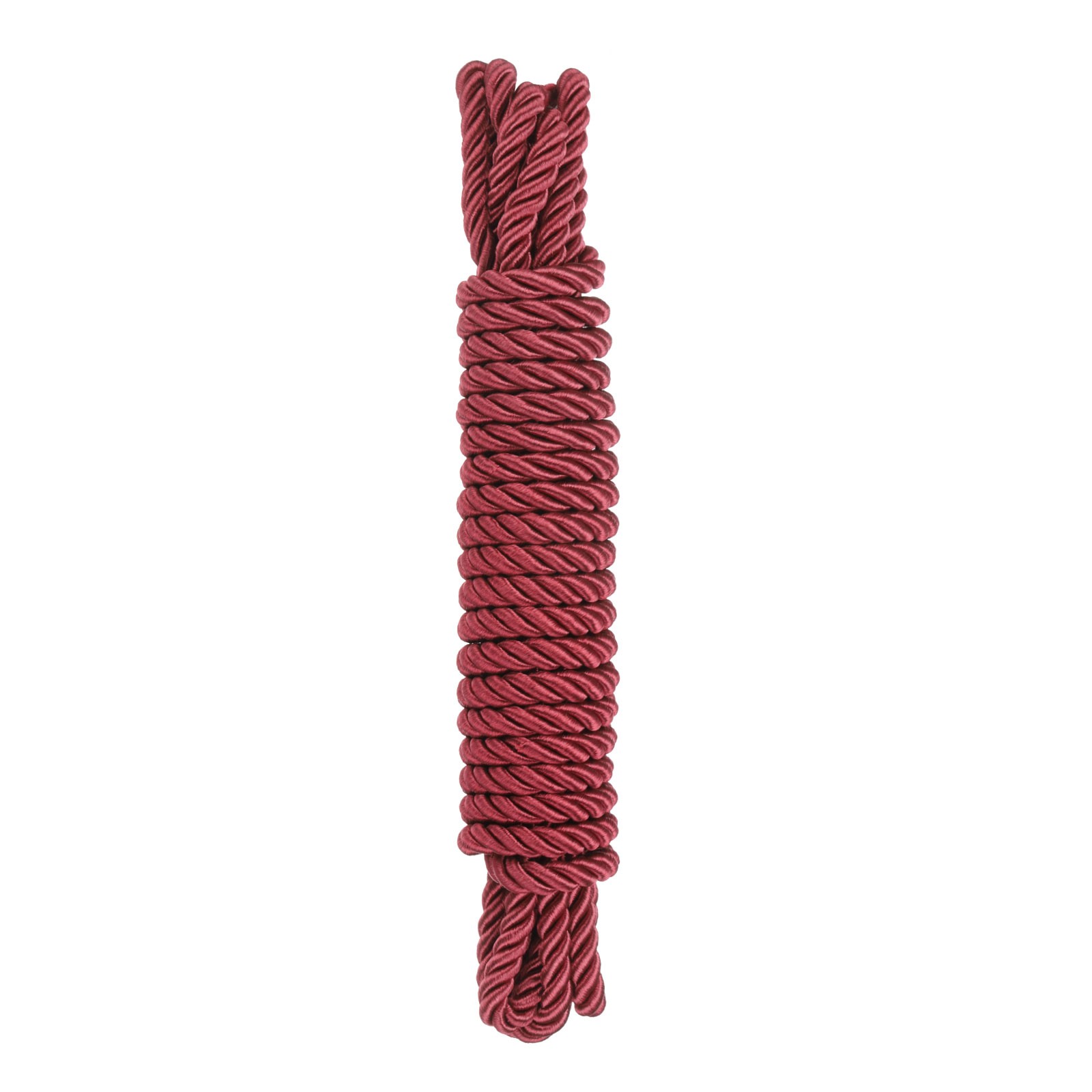 Trim Cord Rope 8mm Nylon Twisted Braid Trim Rope 0.3" 5.5 Yards Wine Red