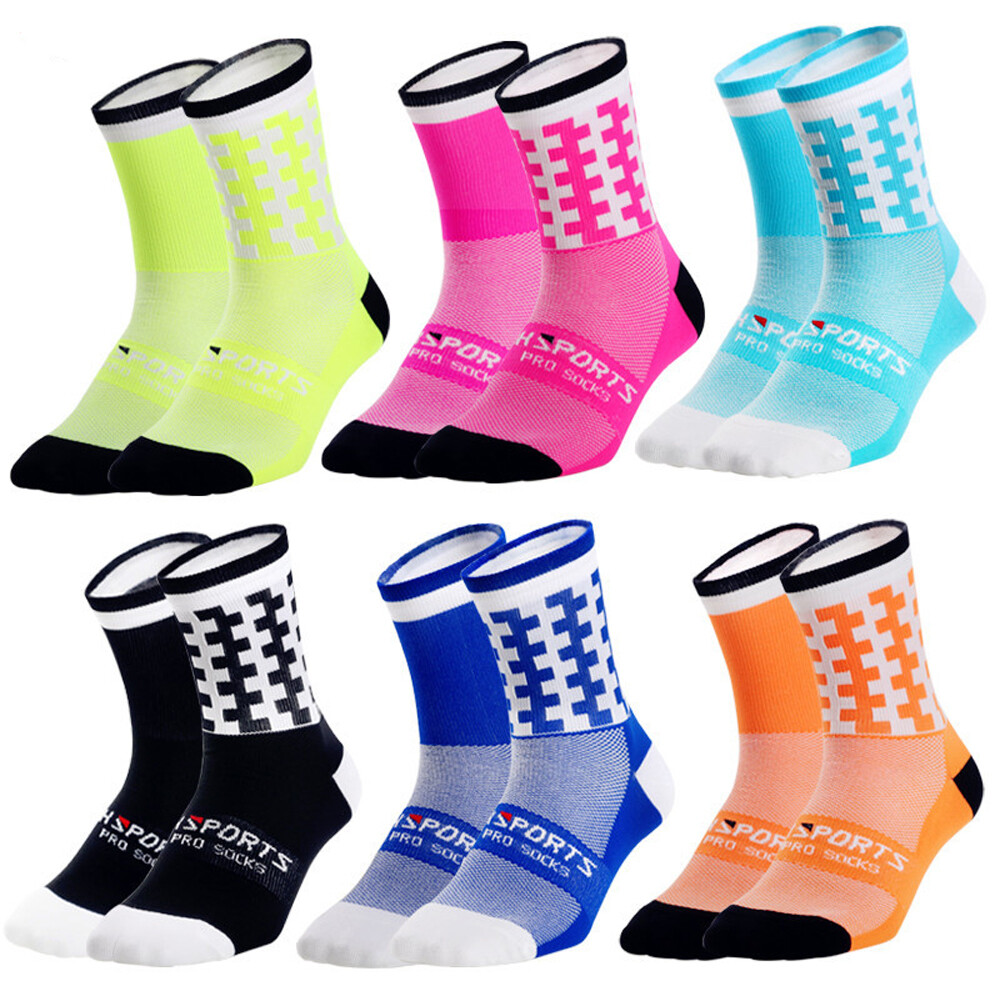 Road Cycling Socks Mens Womens Riding Bicycle Bike Sports Ankle Socks XC BMX MTB