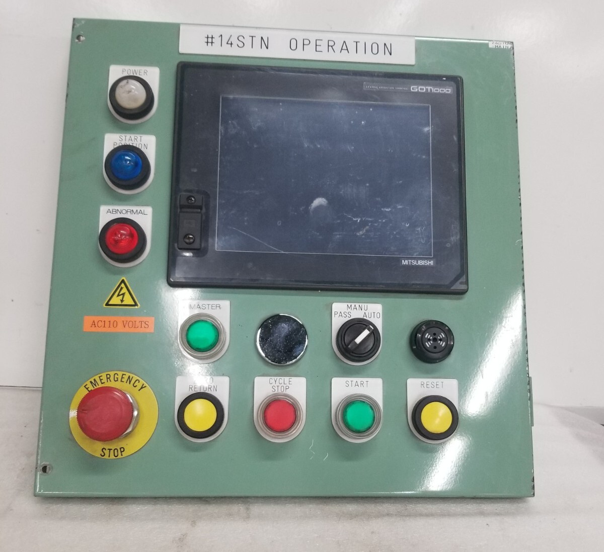 Mitsubishi GOT1000 GT15-J51BT13  Graphic Operation Terminal Control Panel