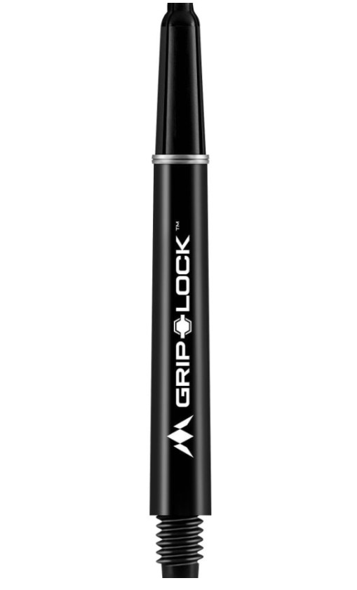 Mission GripLock Dart Shafts Black Medium 48mm 3er Set