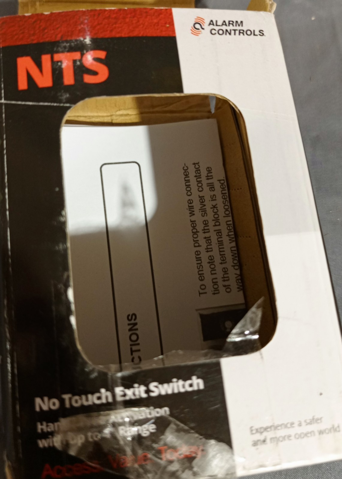 Alarm Control NTS No Touch Exit Switch