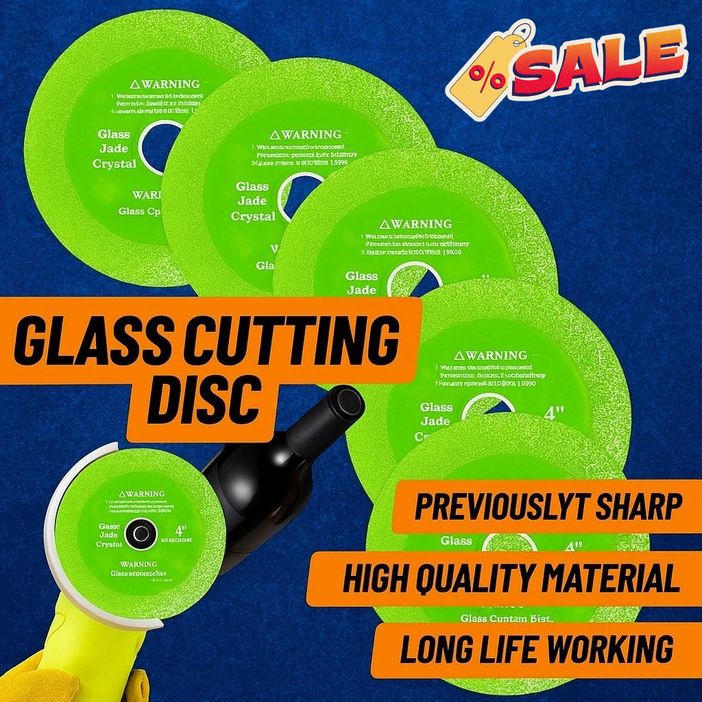 5 Pcs Glass Cutting Disc for Angle Grinder, 4" Ceramic Tile Cutter Blade, Ultra-