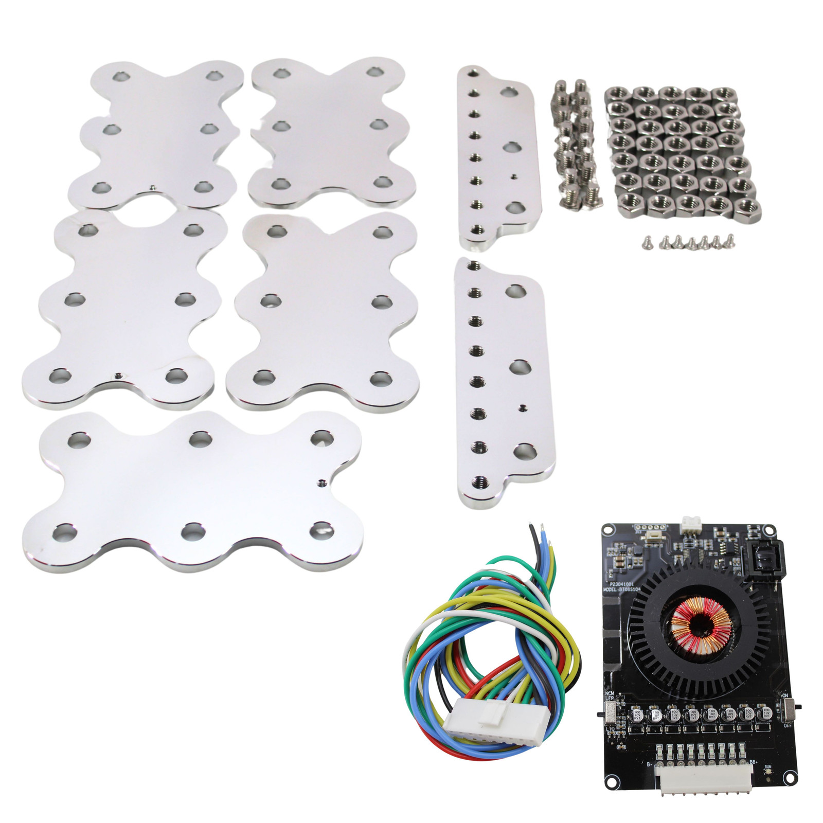 Triple Bank / 18 Yinlong LTO Cell Lug Style Bus Bars w/ BMS 5S-8S 10A Balancer