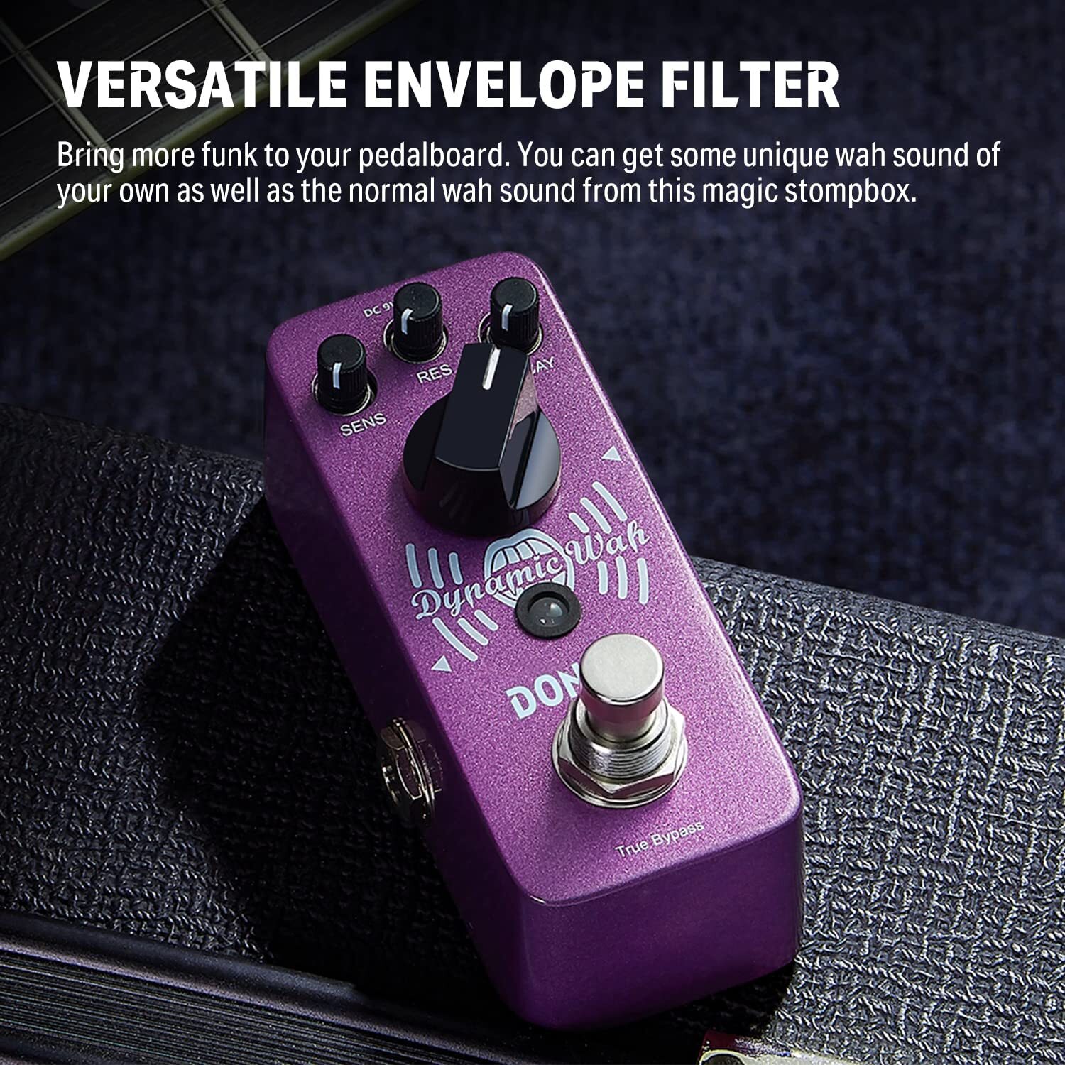 Donner Mini Auto Wah Pedal Dynamic Wah Effect Pedal Envelope Filter True Bypass