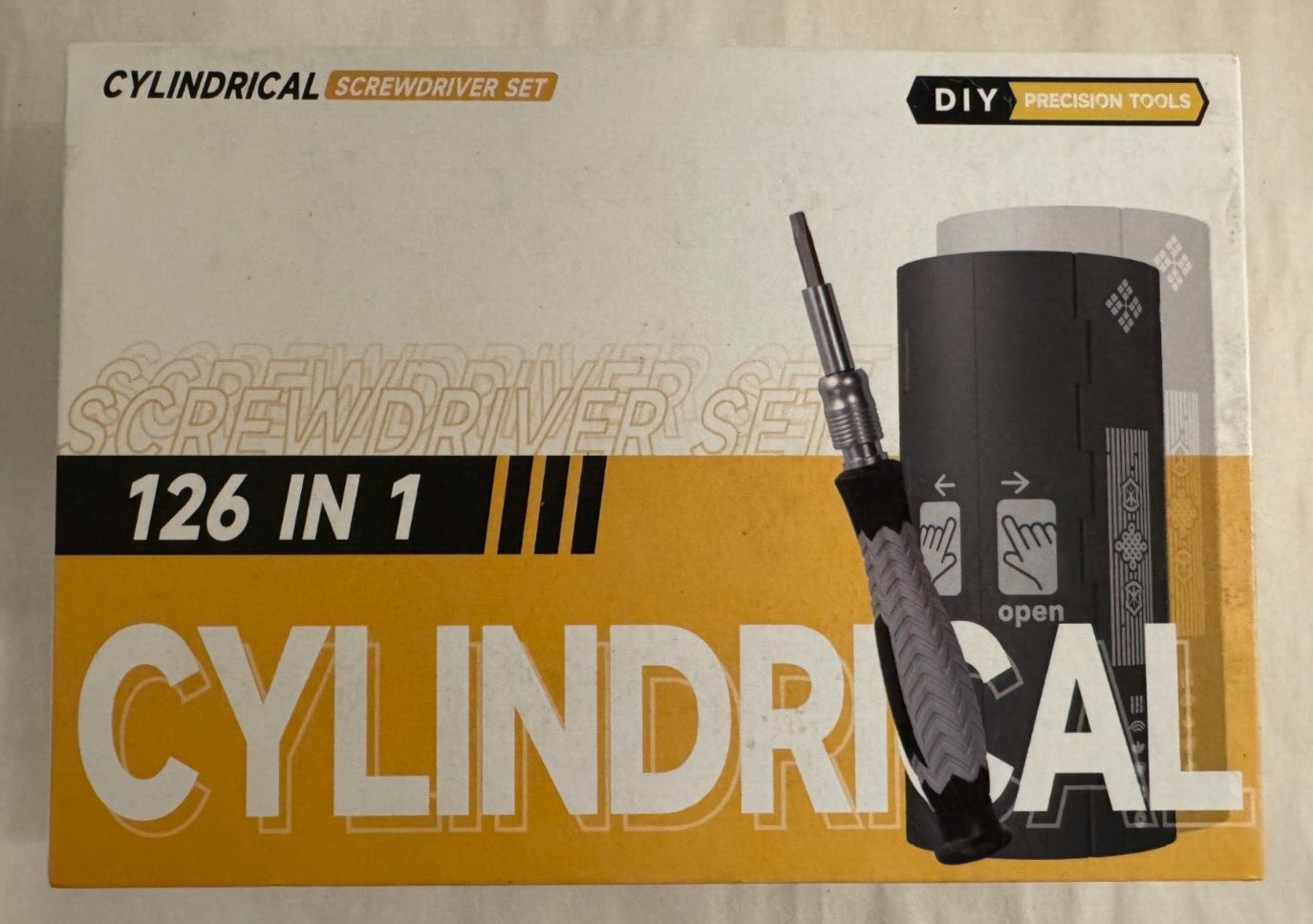 DIY PRECISION TOOLS 126-1 Cylindrical Screwdriver Set - OPEN BOX