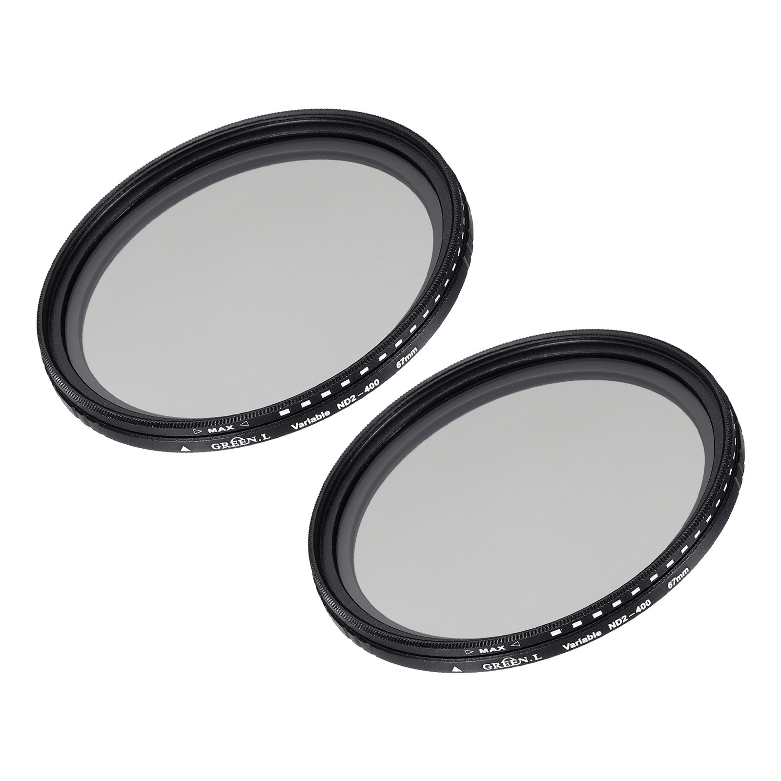 ND2-400 Lens Filter Variable Neutral Density Lens Filter 67mm 2 Pcs