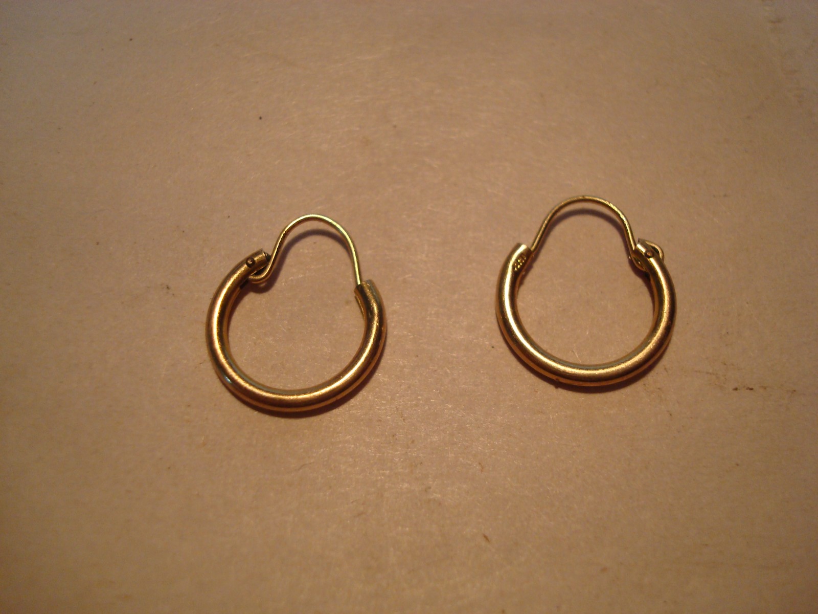 14kt small Child hoop earrings AS IS SEE PHOTOS