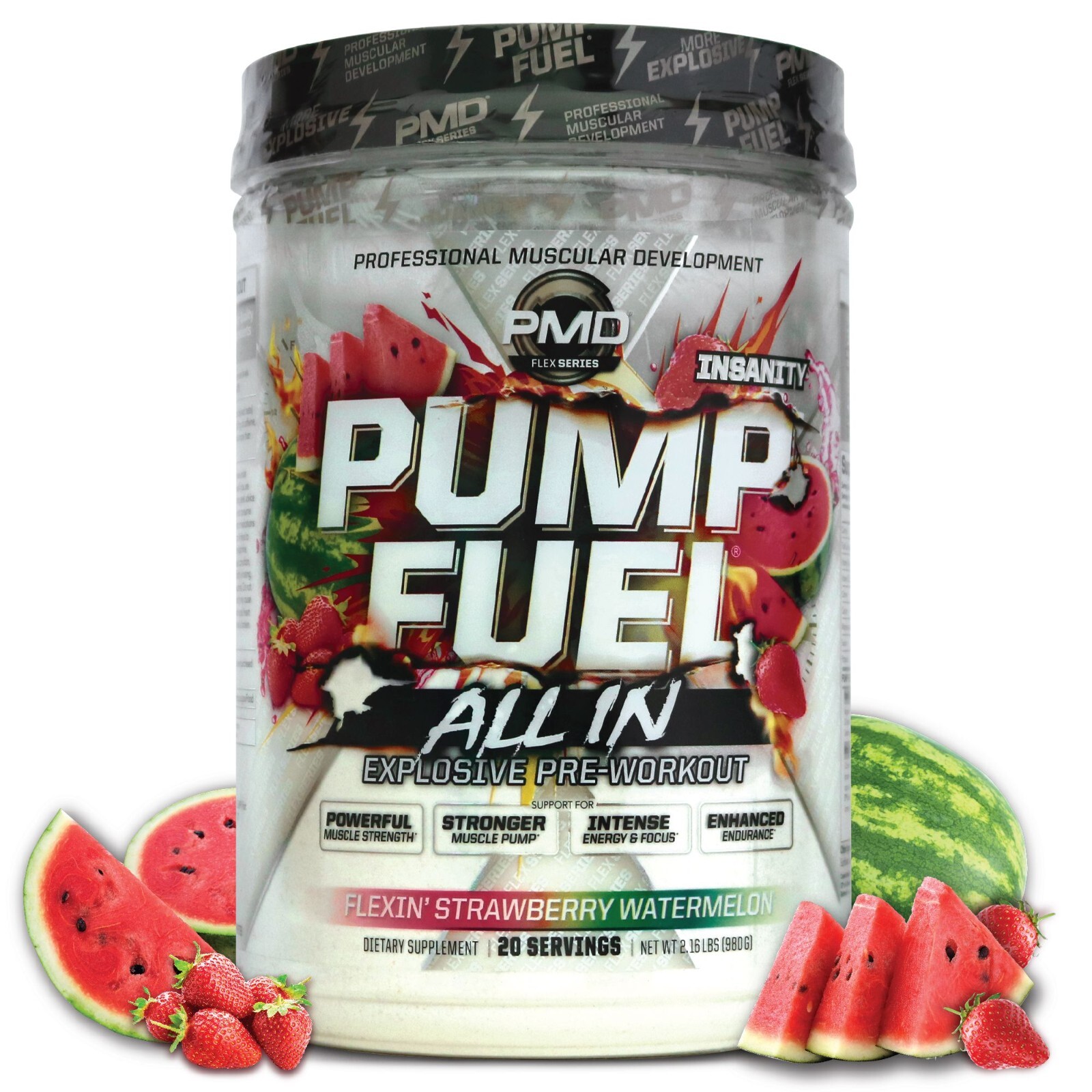 Pump Fuel ALL IN Insanity Ultimate Muscle Pump Supplement & Pre Workout Powder