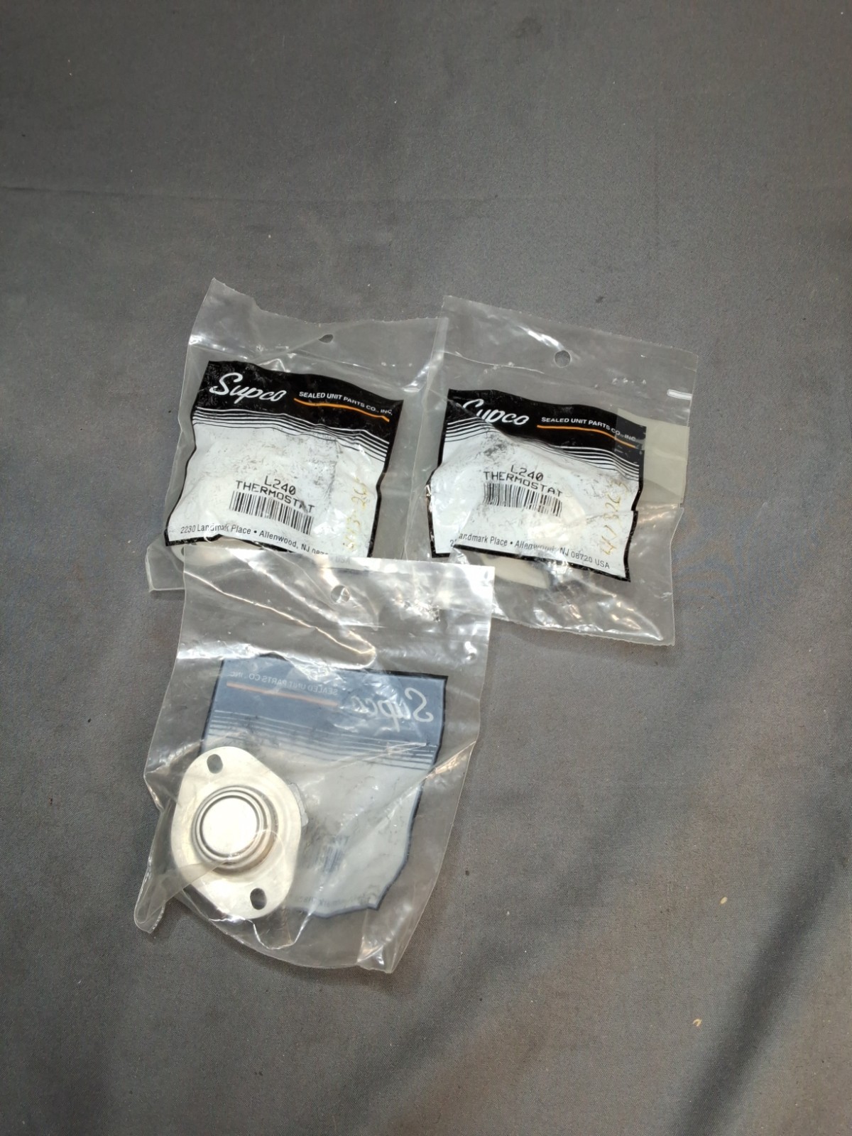 3 Supco L240 L-Series Snap-Action SPST Limit Control Thermostat, L240-40F