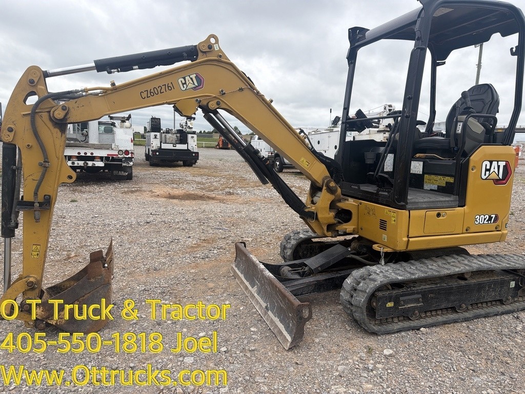 2022 Caterpillar 302.7CR Excavator Track Hoe Mini Ex 24Hp Used