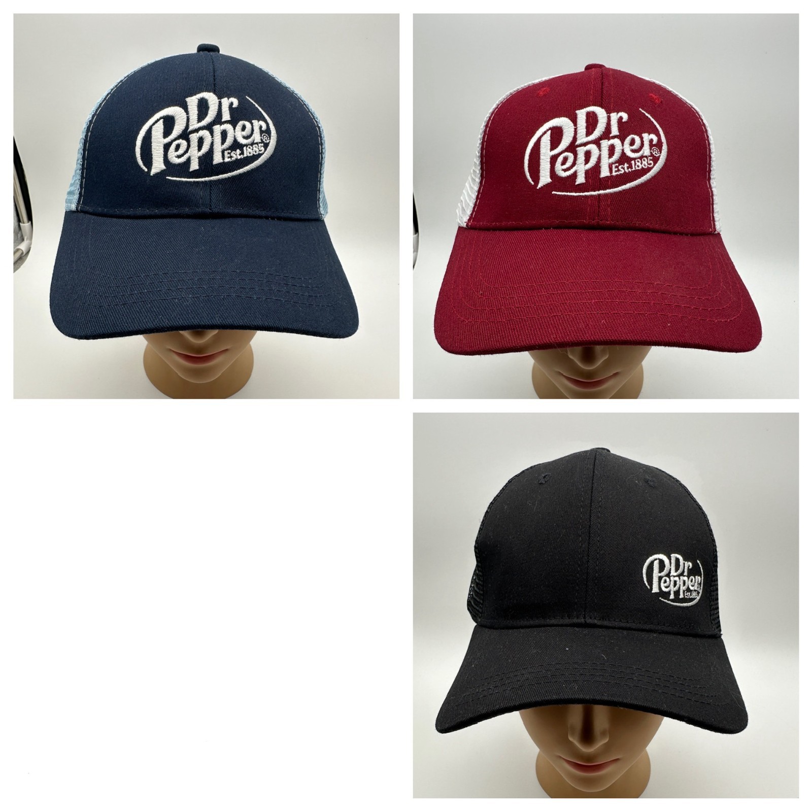 Dr Pepper and Sonic Drive In Promotional Snapback Trucker Hat You Choose Color
