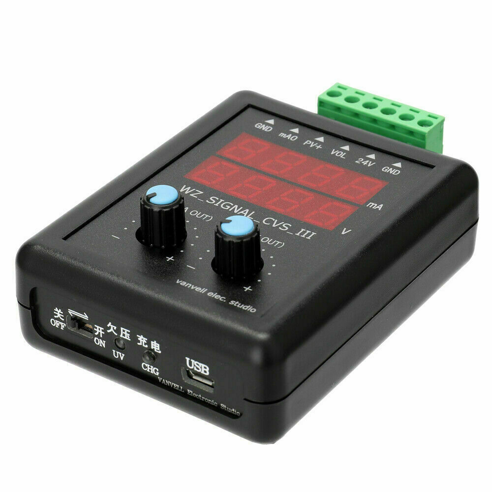 4-20mA Signal Generator Current Voltage  Signal Source w/Display U2S1