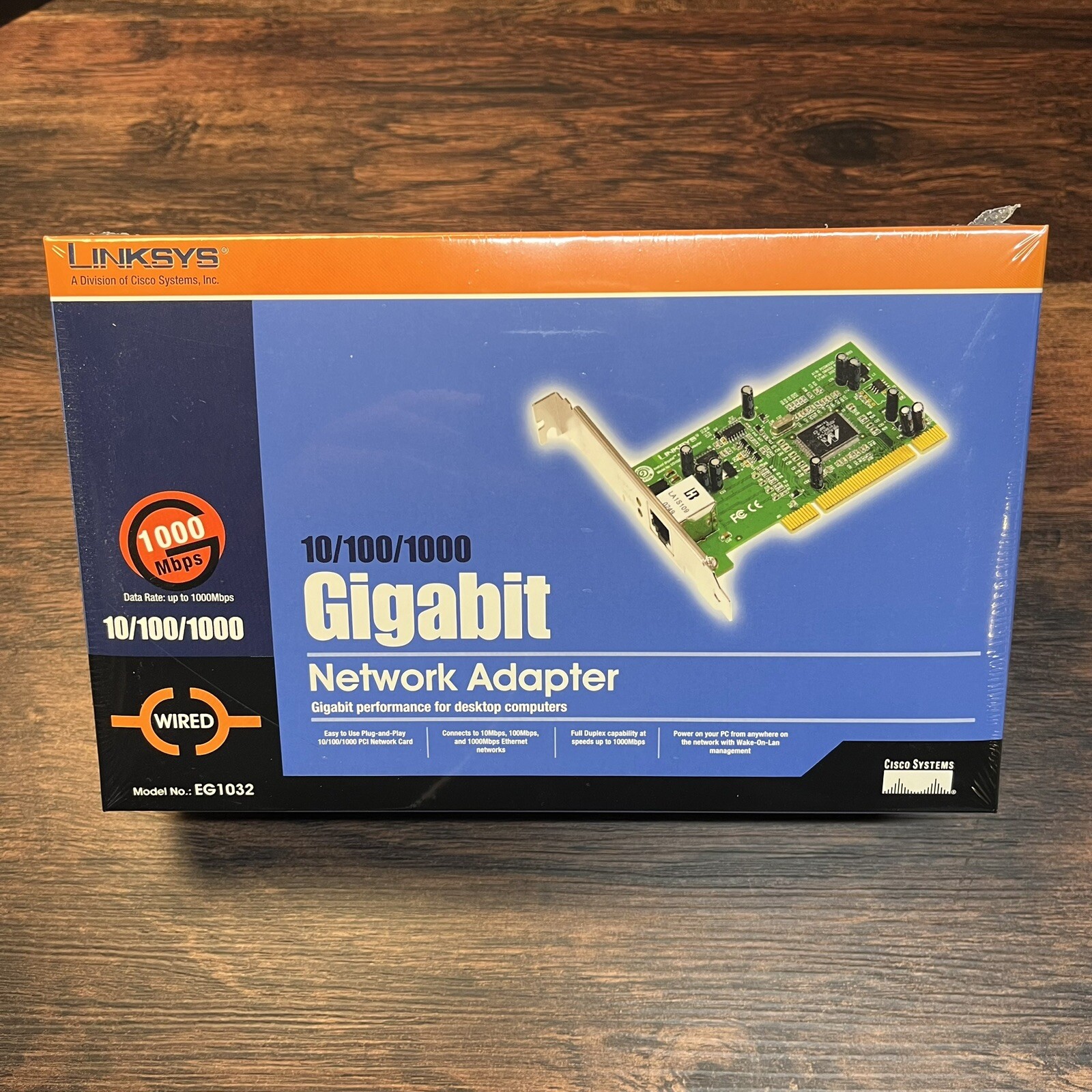 LINKSYS 10/100/1000 Gigabit PCI Network Card for Windows 98/ME/NT/2000/XP NOS