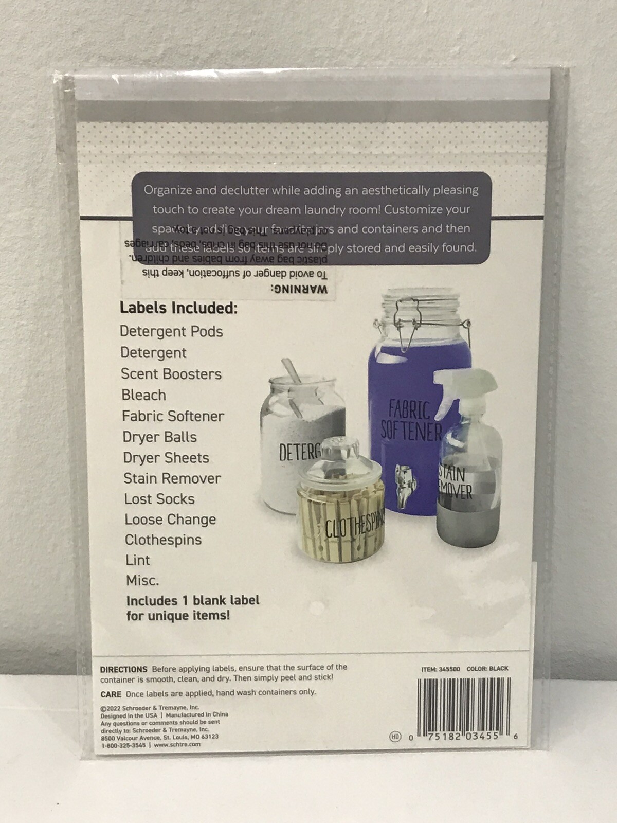 Laundry Room Labels Container Stickers Sorting Organizing Waterproof