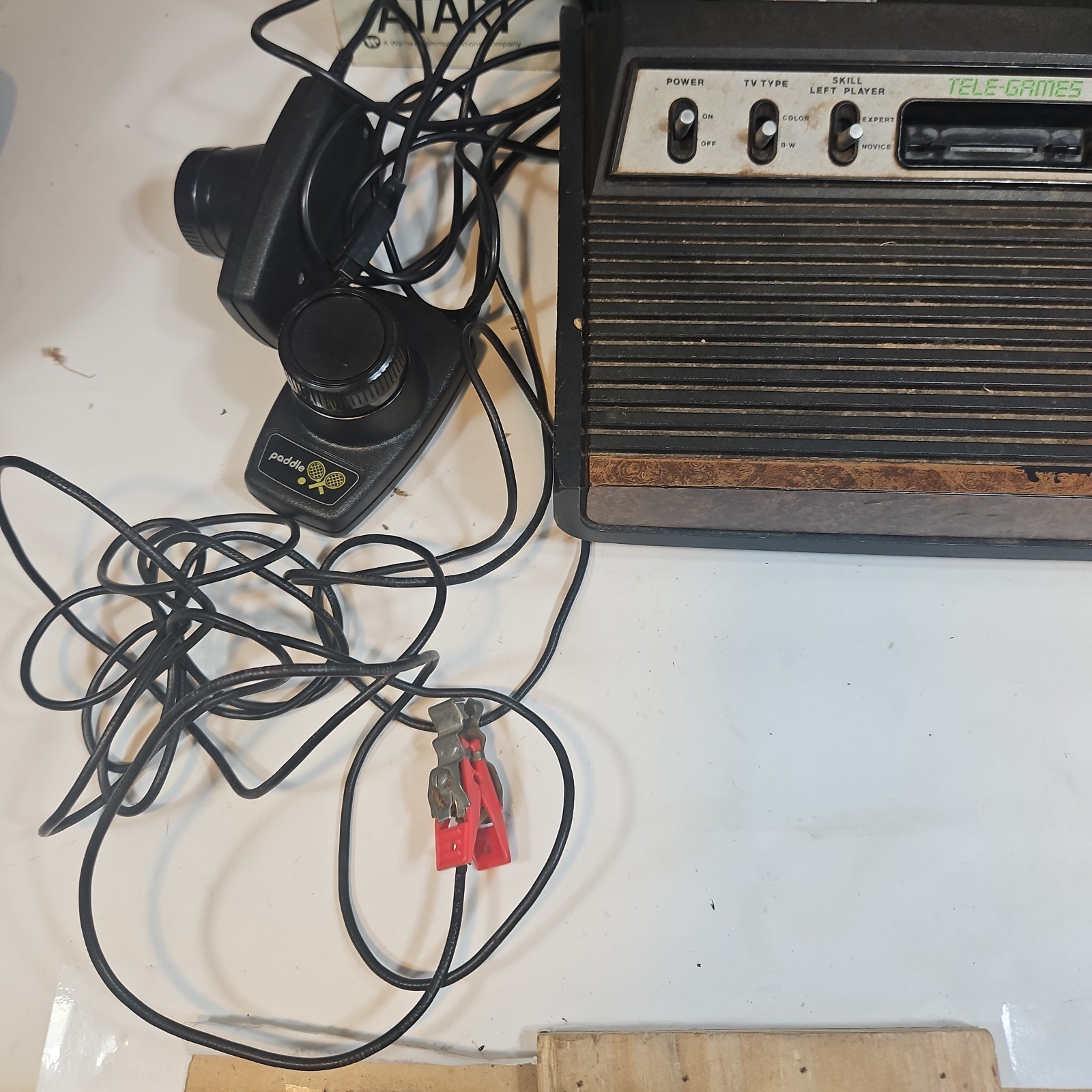 Atari 2600 Console, two sticks, two paddles. With Box. UNTESTED. Model CX-2600A