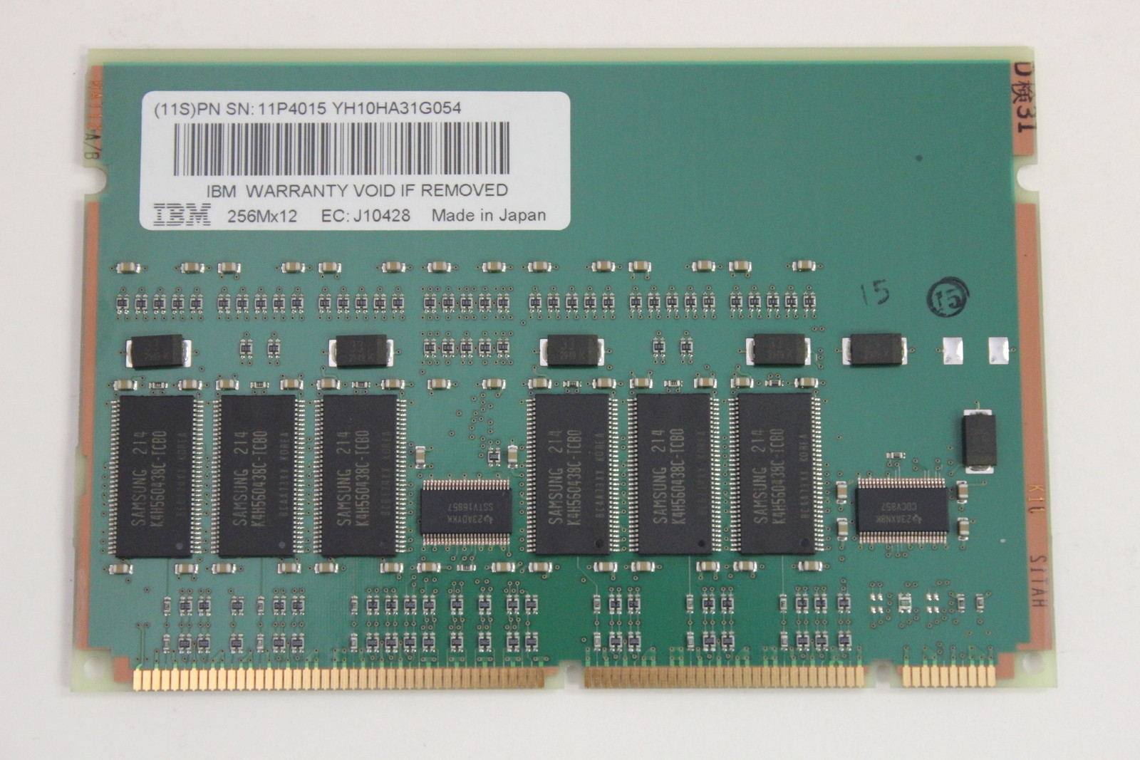 IBM 11P4015 2066 Z800 ZSERIES KS-DIMM 256MX12