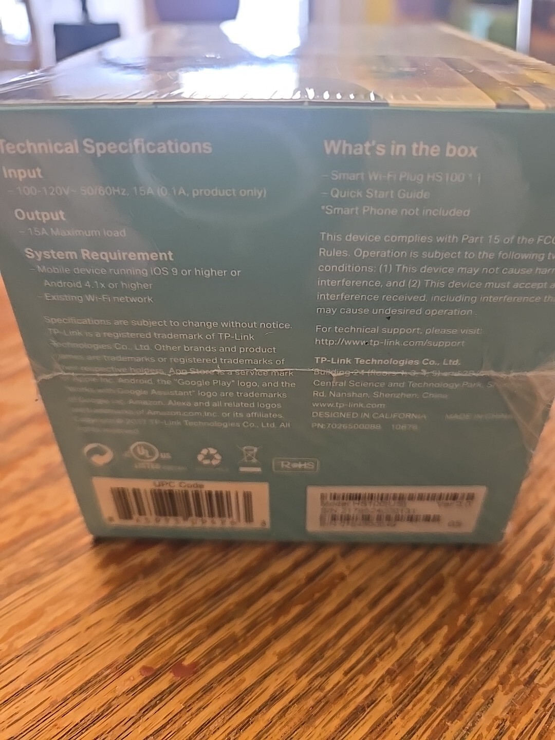 New tp-link HS 100 Smart Wi-Fi Plug NIB