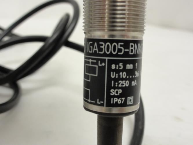 204502 New-Incomplete; ifm IG5455 Inductive Sensor (NO Mounting Nuts)
