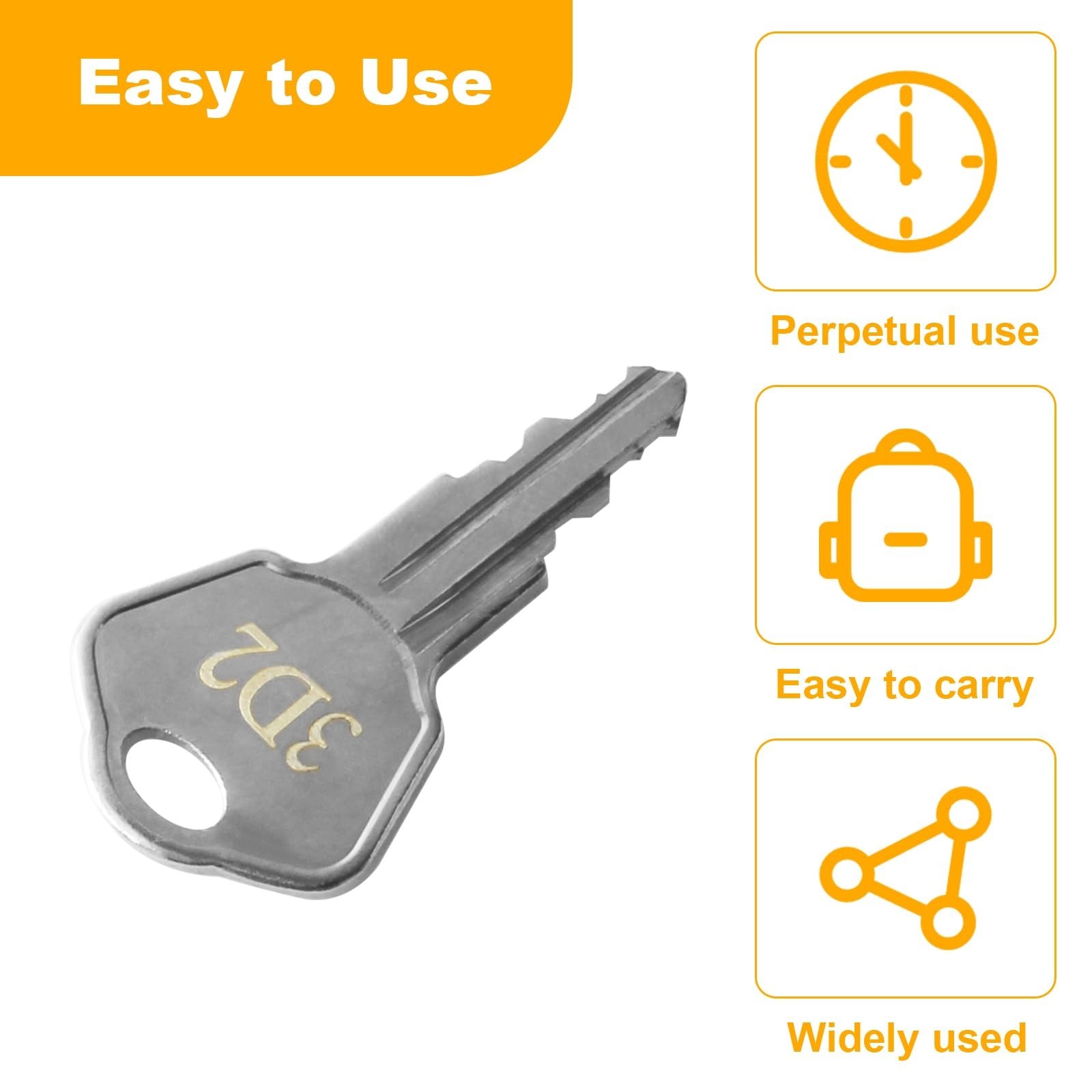 Sentry Safe Replacement Keys Model 1100-Codes 3D2 for Sentry Safe Key (Key 3D...