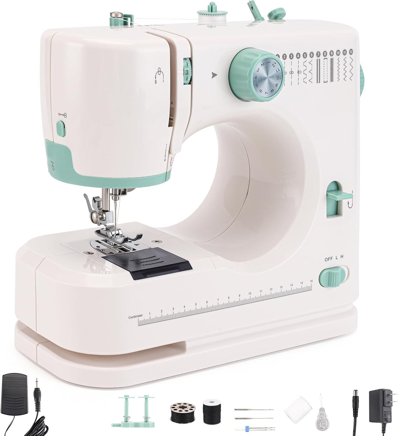 Sewing and Quilting Machine, featuring 12 built-in sewing stitches