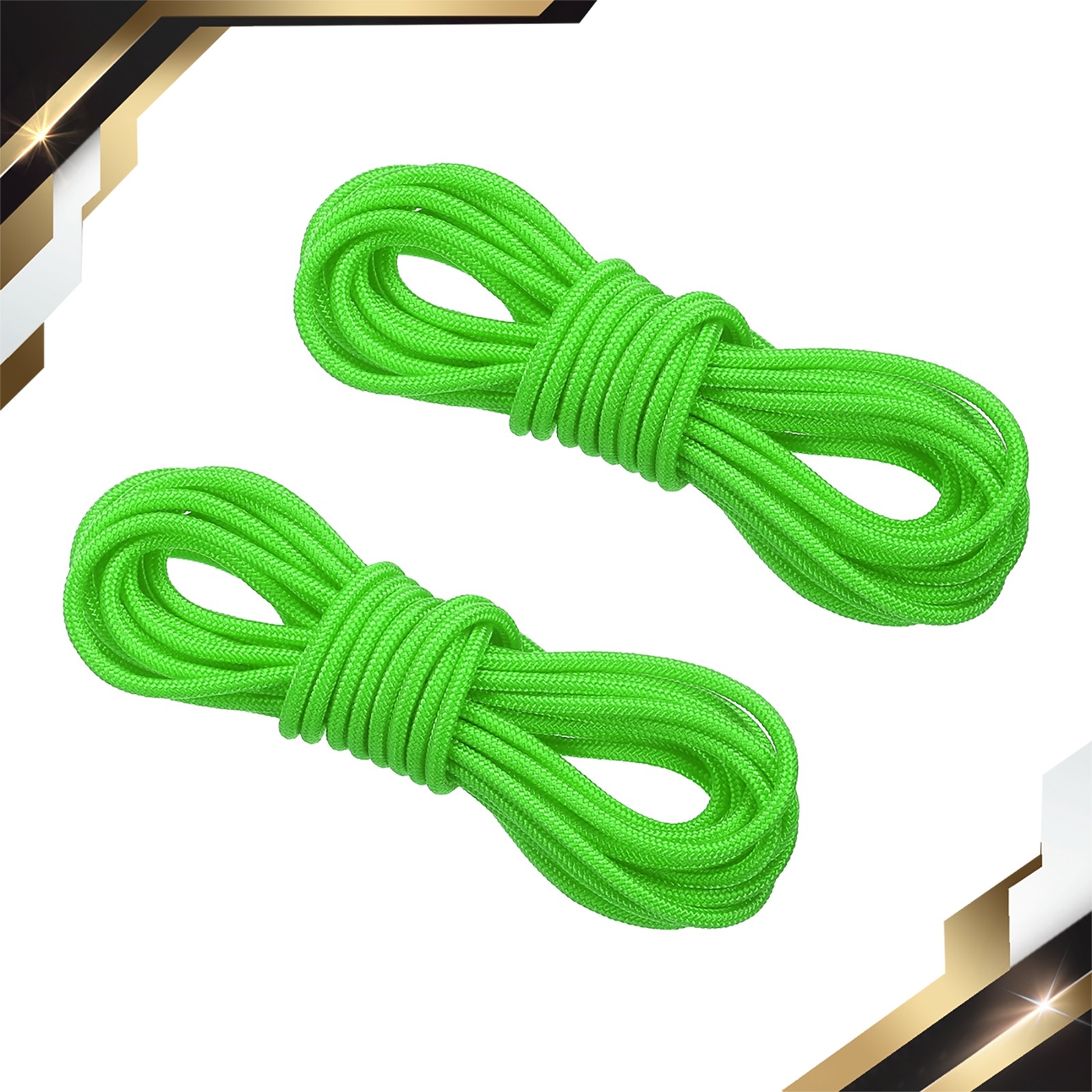 2Set Archery D Loop Rope 10FT Bow String Release Nocking Loop Bright Green