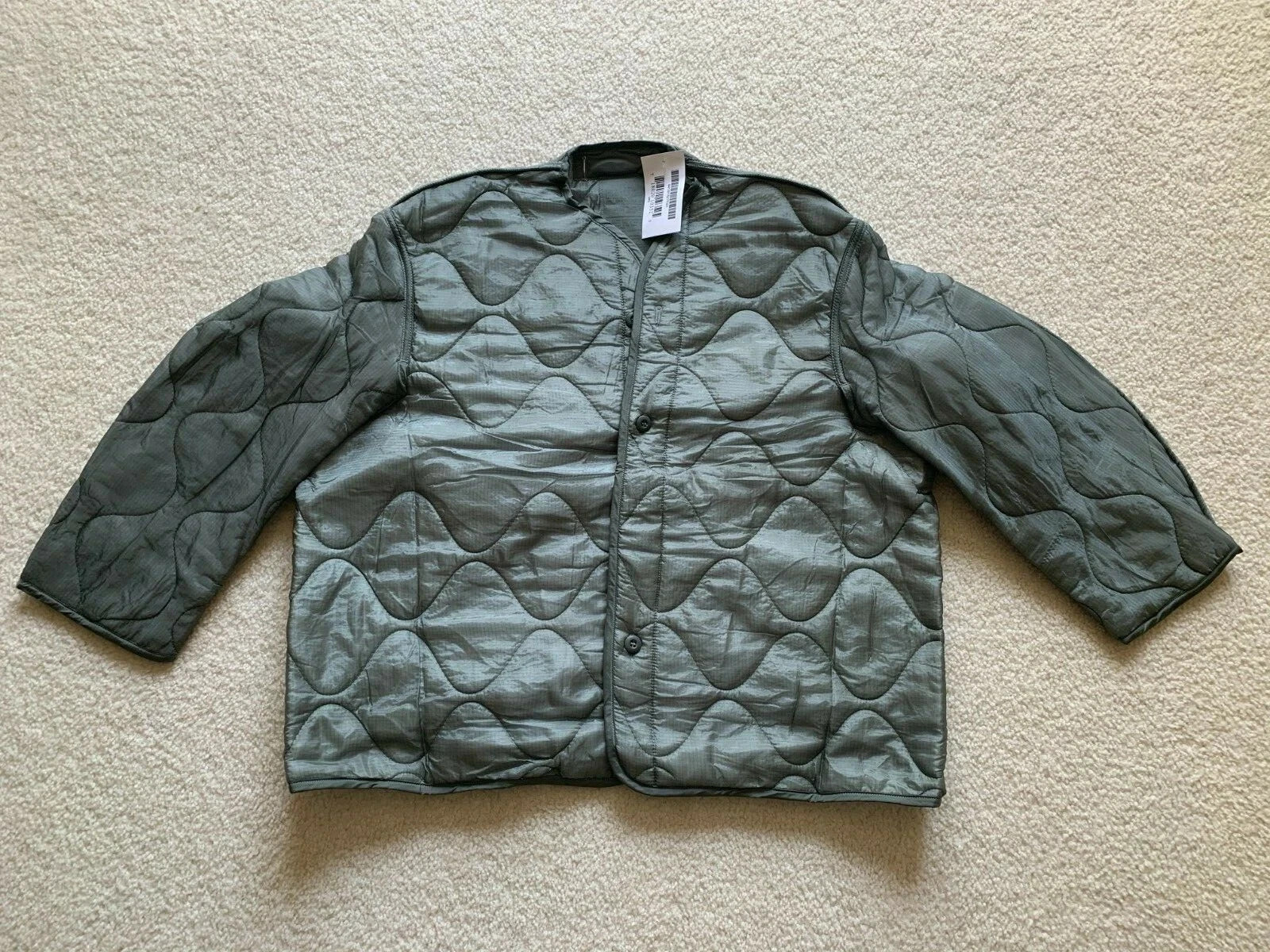 USGI M65 Field Jacket Liner Parka Coat Liner Quilted Foliage SIZE XXL-BRAND NEW